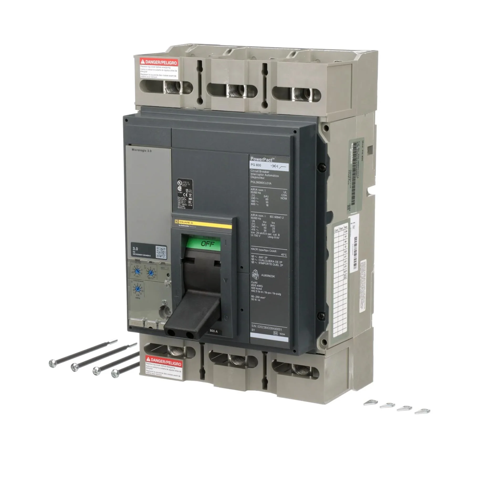 PGL36080CU31A - Square D - Molded Case Circuit Breaker - Image 3