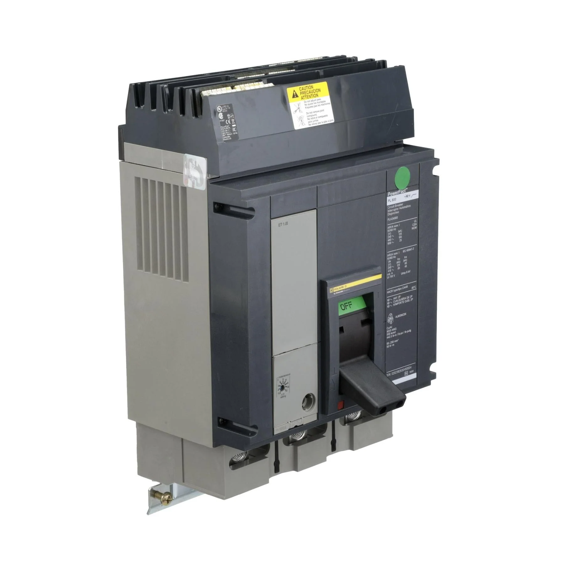 PLA34080 - Square D - Molded Case Circuit Breakers - Image 2