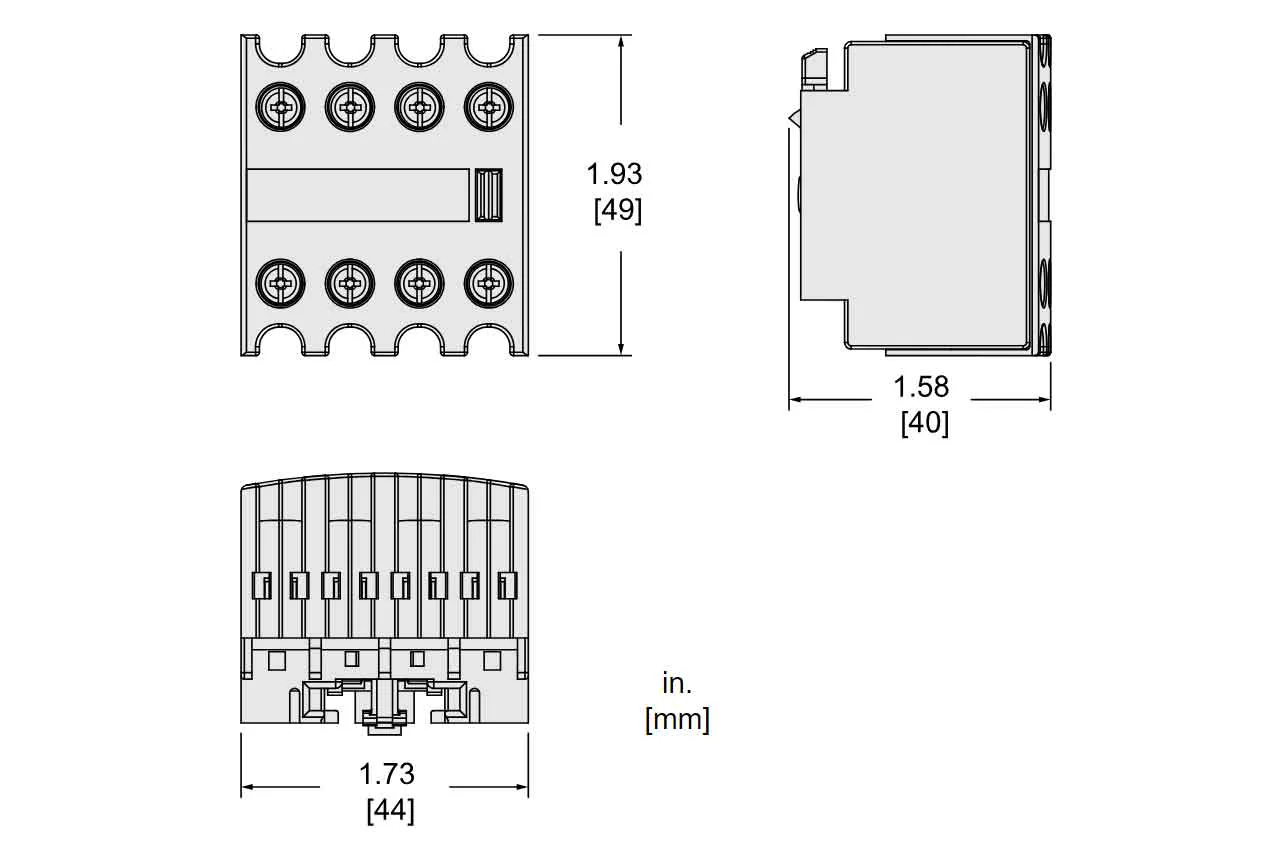 LADC22 - Square D - Auxiliary Contact Block - Image 5