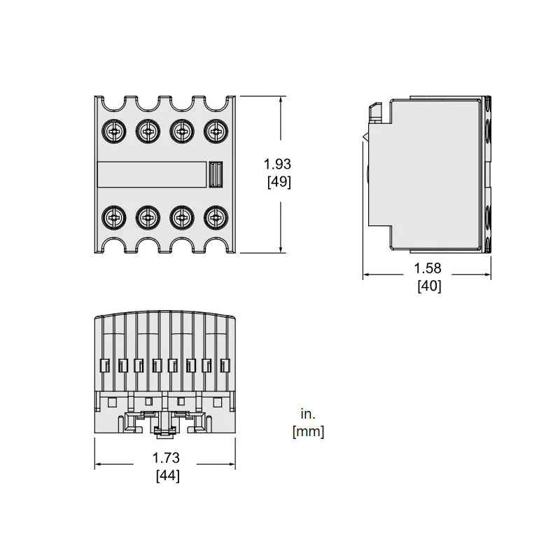 LADN22 - Square D - Auxiliary Contact Block - Image 5