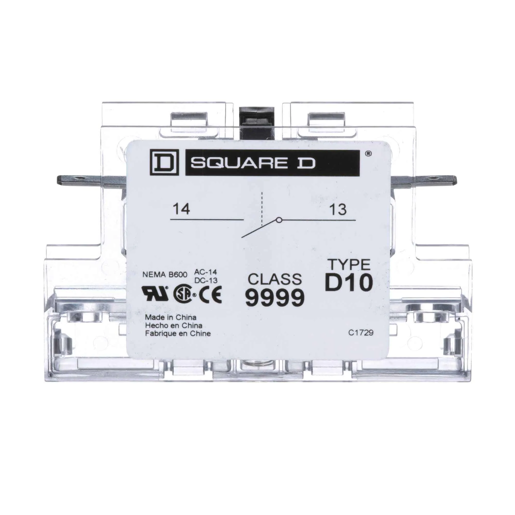 9999D10 - Square D - Contactor And Motor Starter Auxiliary