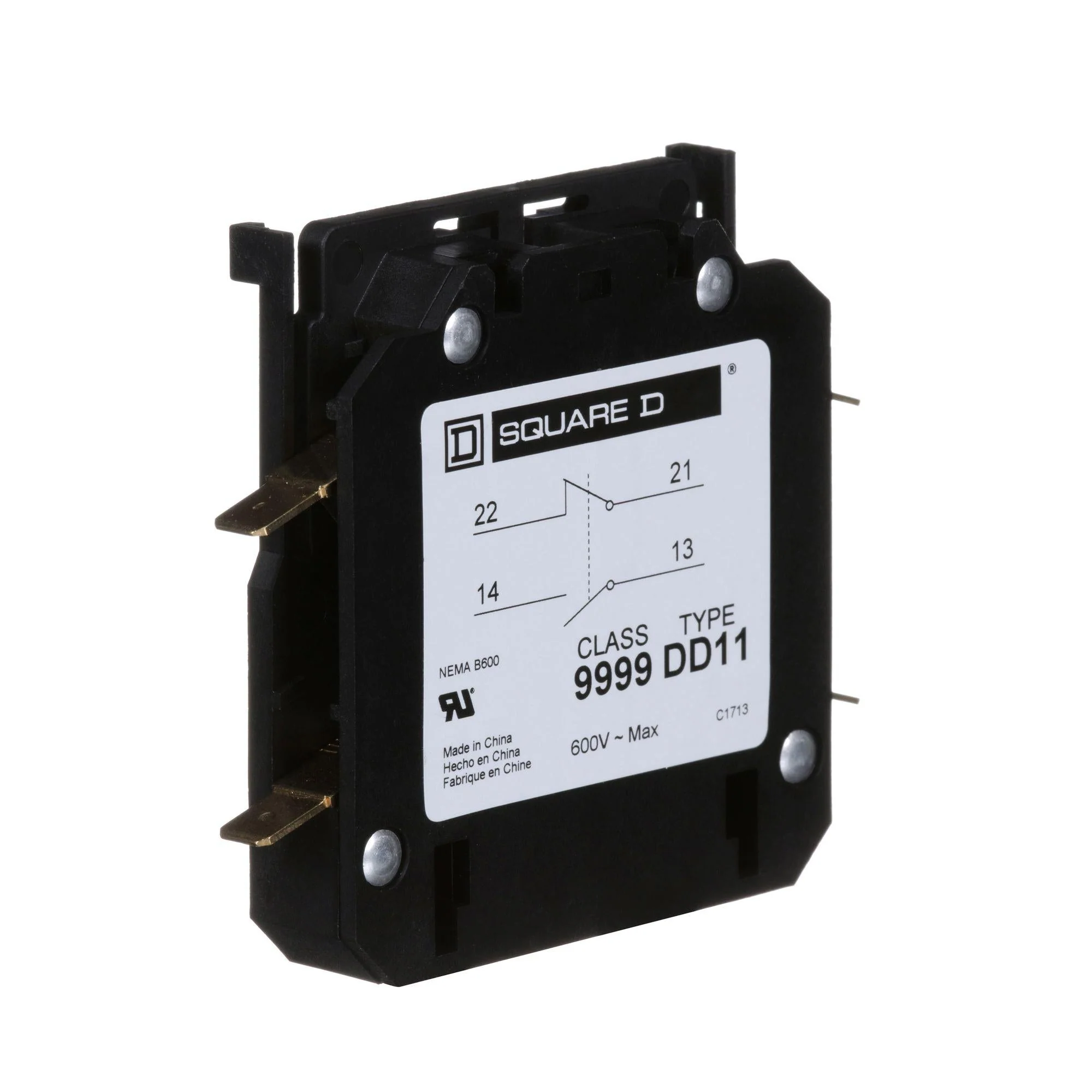 9999DD11 - Square D
- Contactor And Motor Starter Auxiliary - Image 2