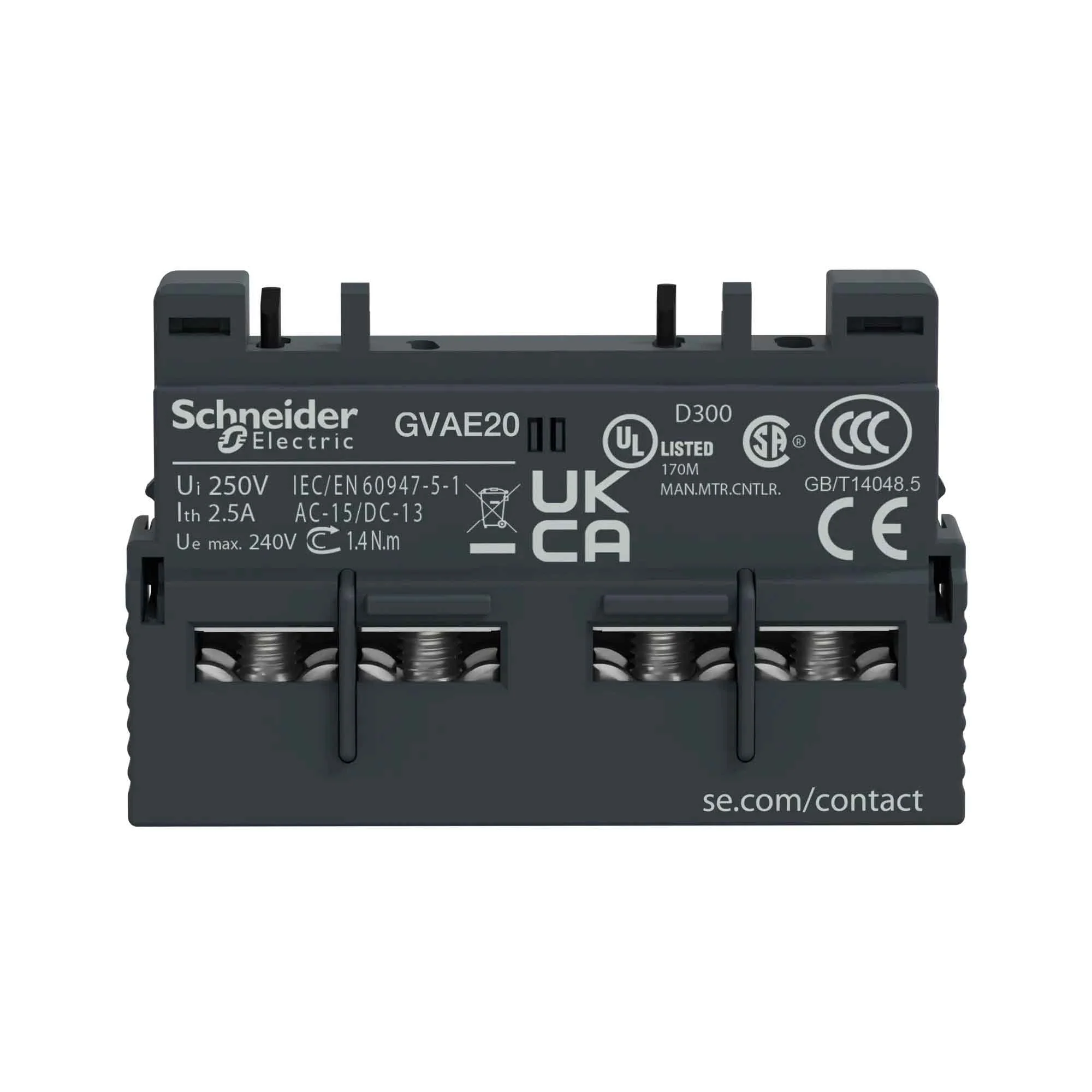 GVAE20 - Square D - Contactor And Motor Starter Auxiliary