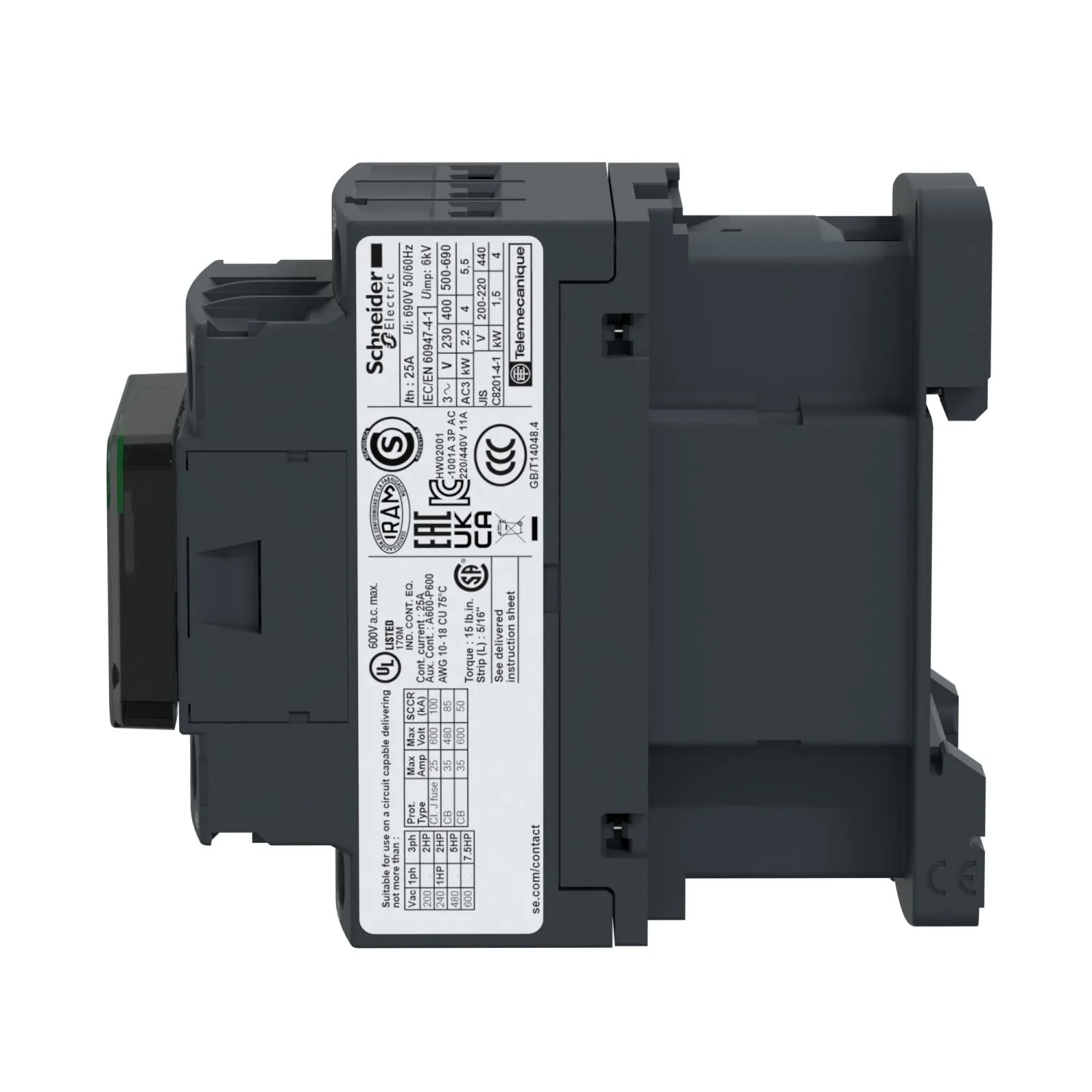 LC1D18BD - Square D - Contactor - Image 3