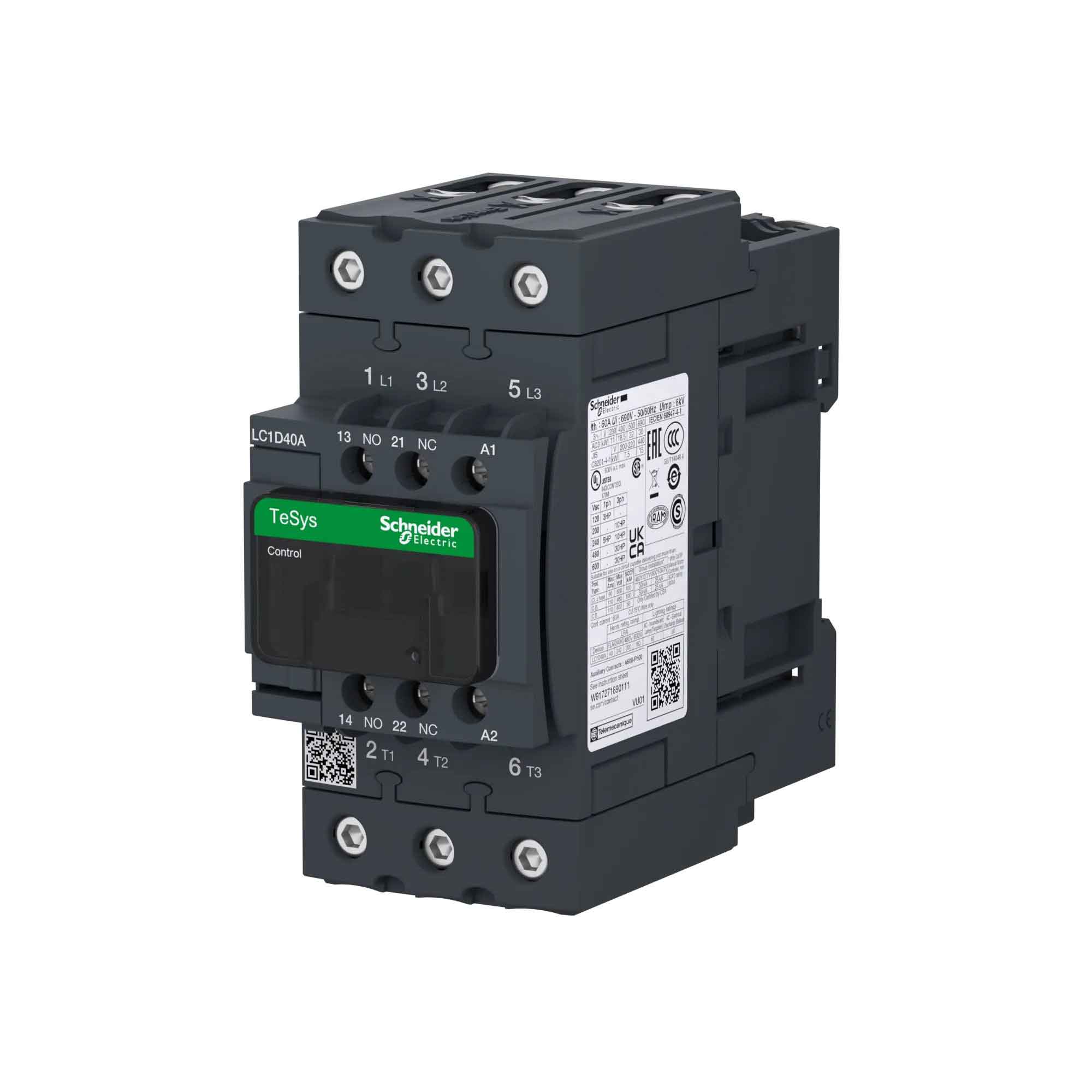 LC1D40ALE7 - Square D - Contactor - Image 3