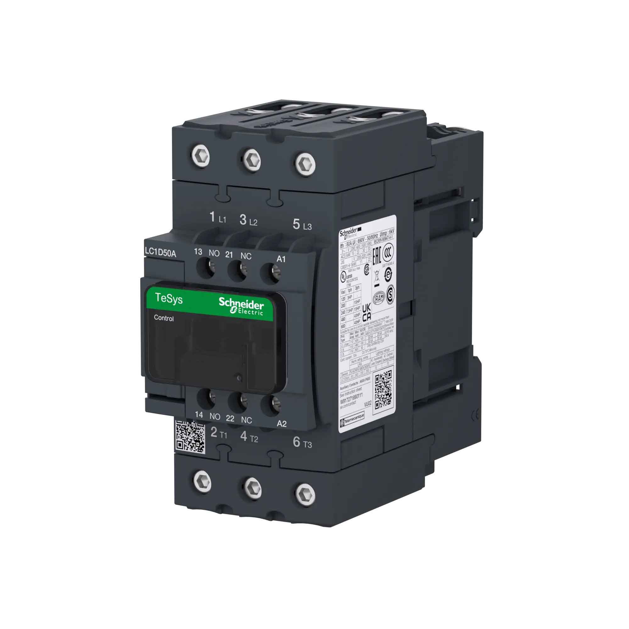 LC1D50ALE7 - Square D - Contactor - Image 3