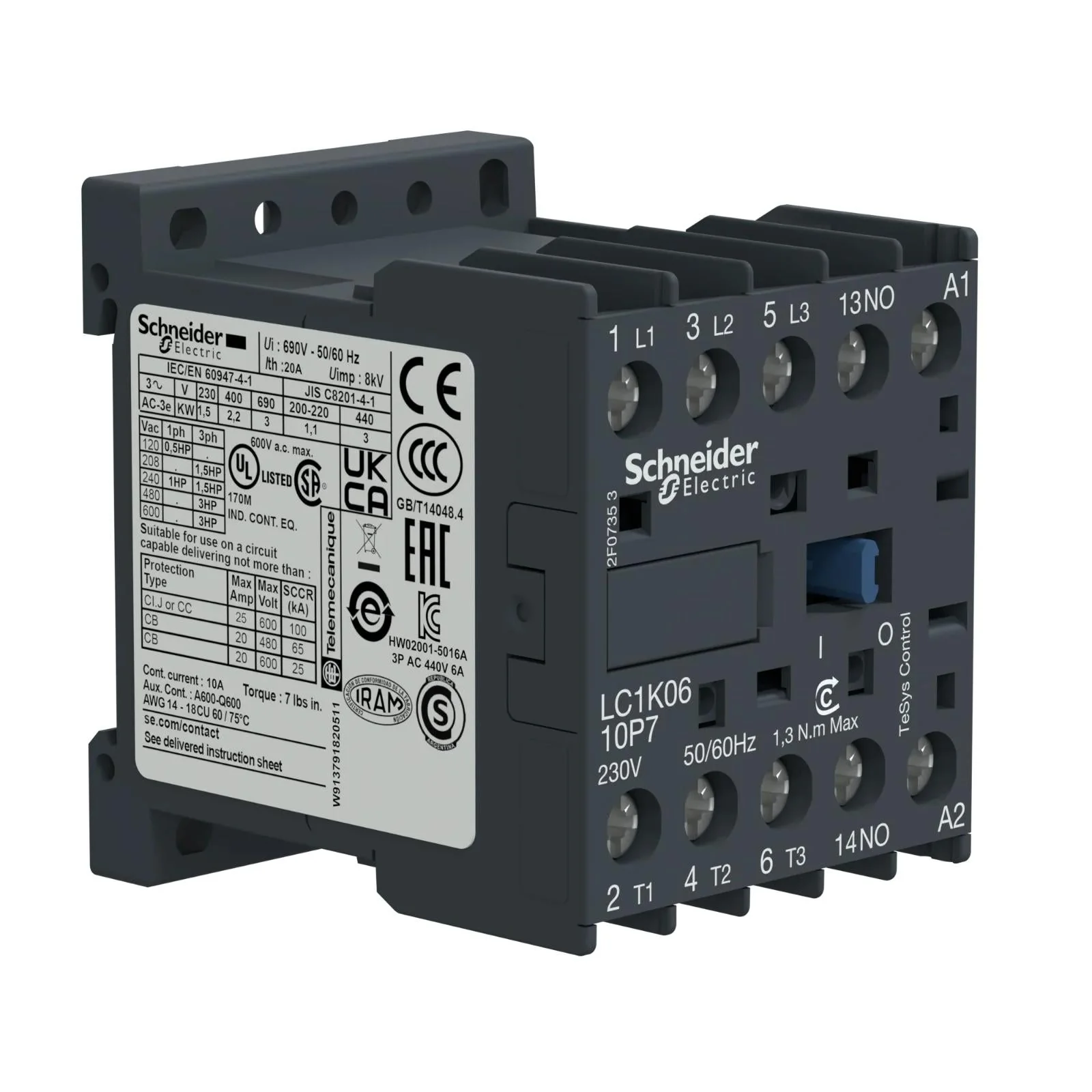 LC1K1210F7 - Square D - Contactor - Image 2