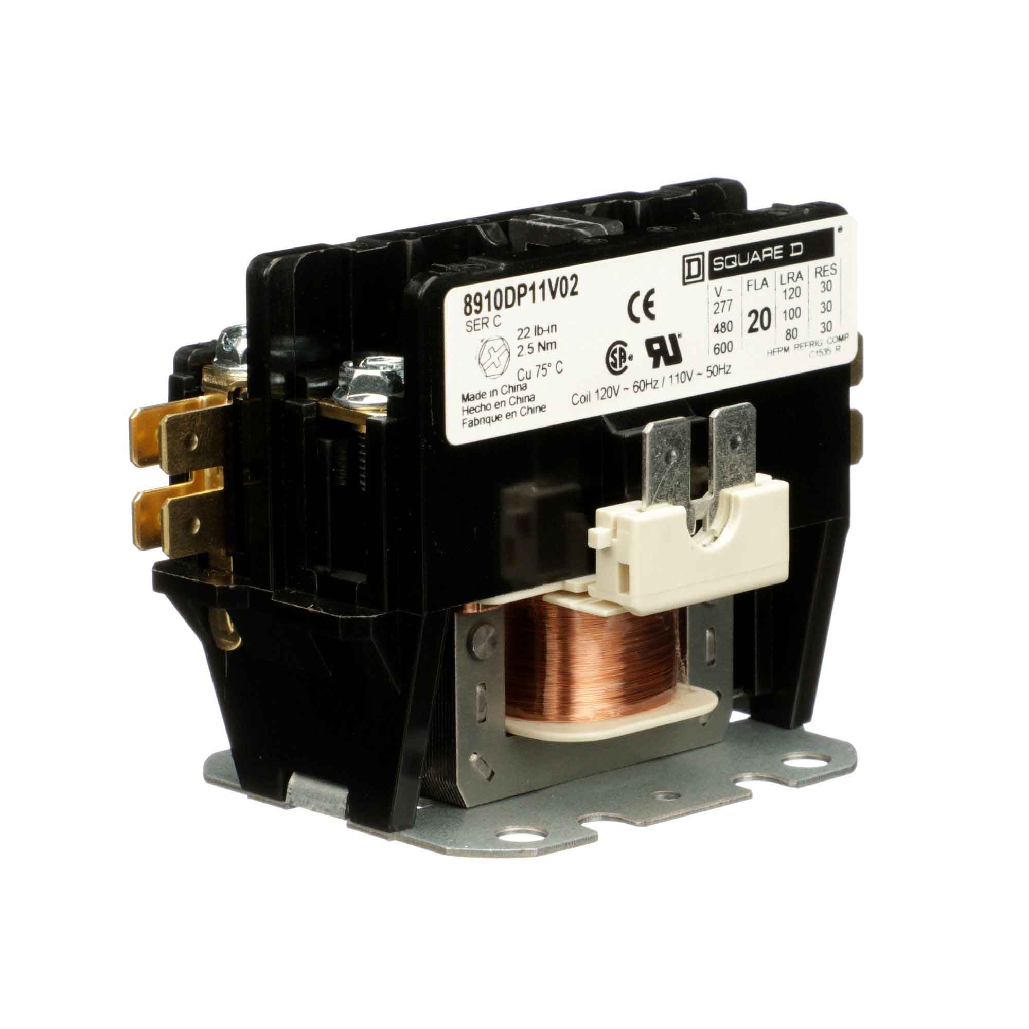 8910DP11V02 - Square D - Definite Purpose Contactor - Image 2