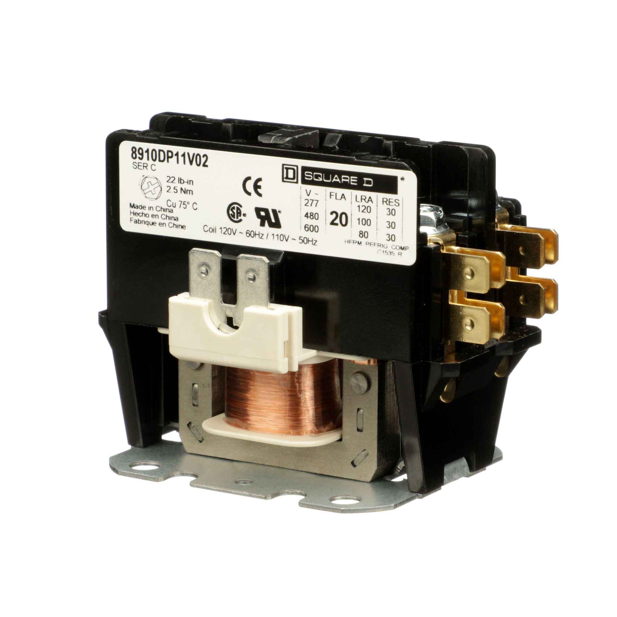 8910DP11V02 - Square D - Definite Purpose Contactor - Image 3
