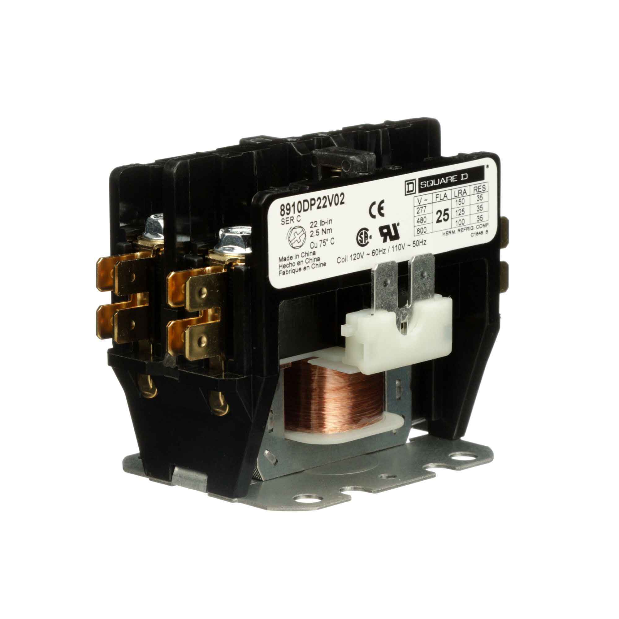 8910DP22V02 - Square D - Definite Purpose Contactor - Image 2
