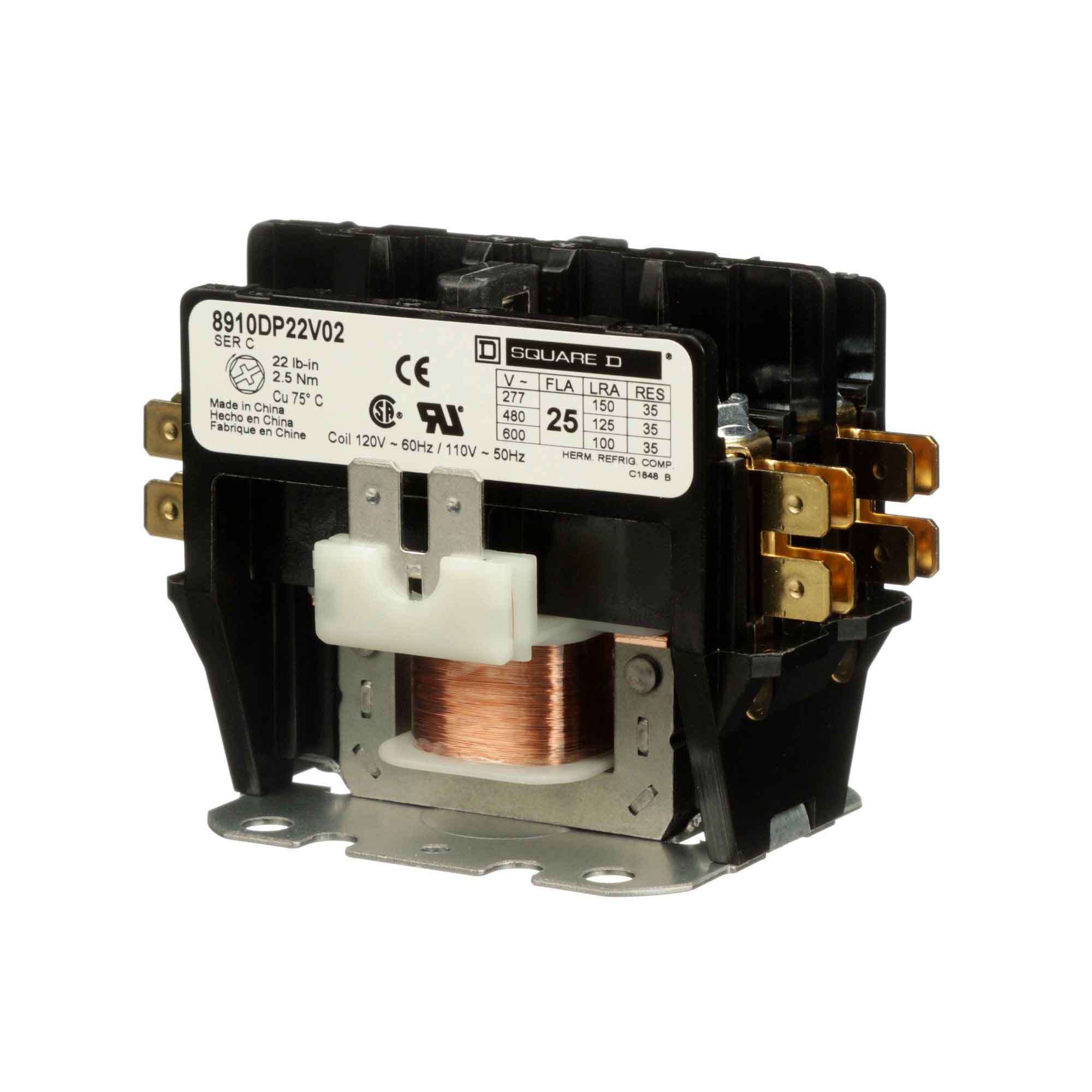 8910DP22V02 - Square D - Definite Purpose Contactor - Image 3