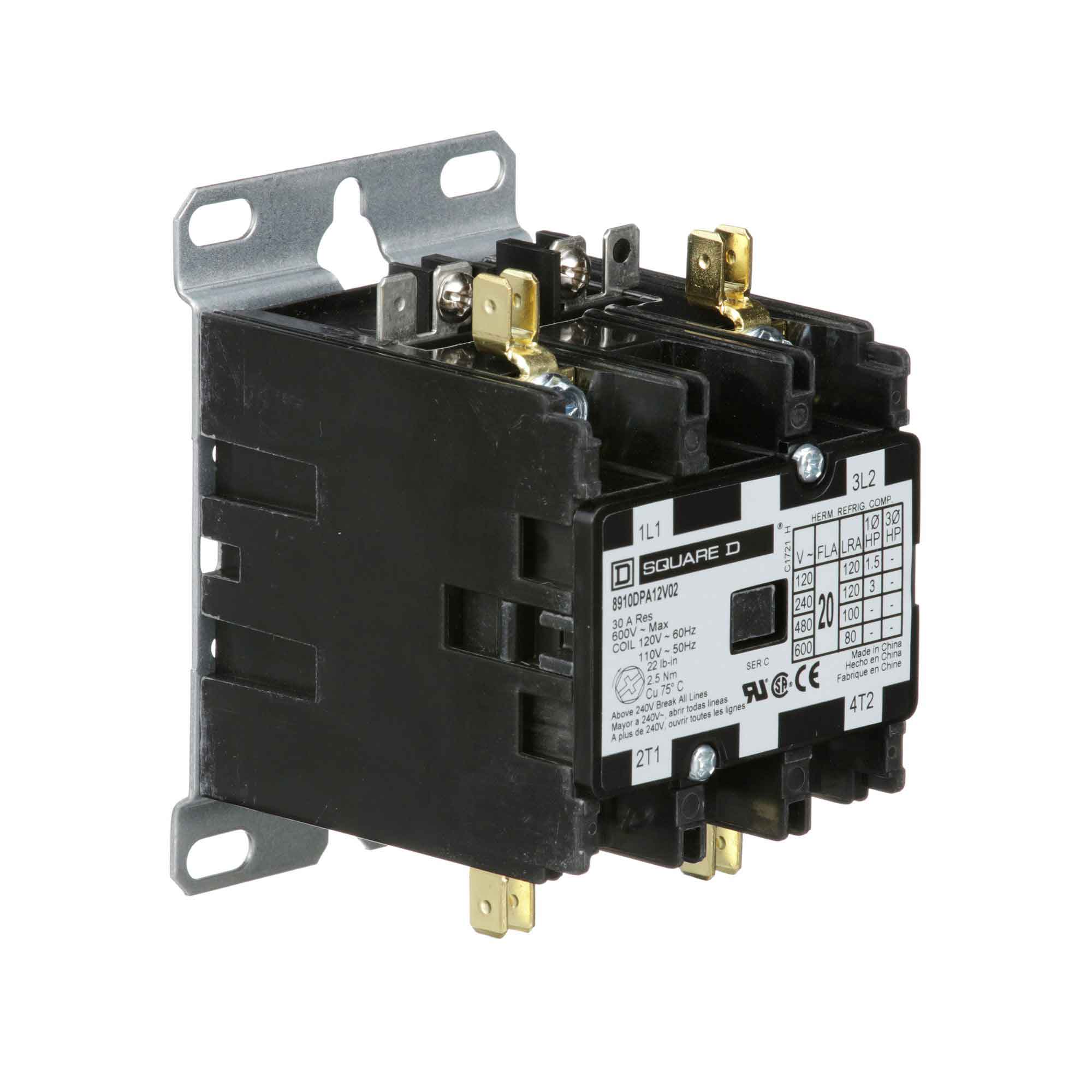8910DPA12V02 - Square D - Definite Purpose Contactor - Image 2
