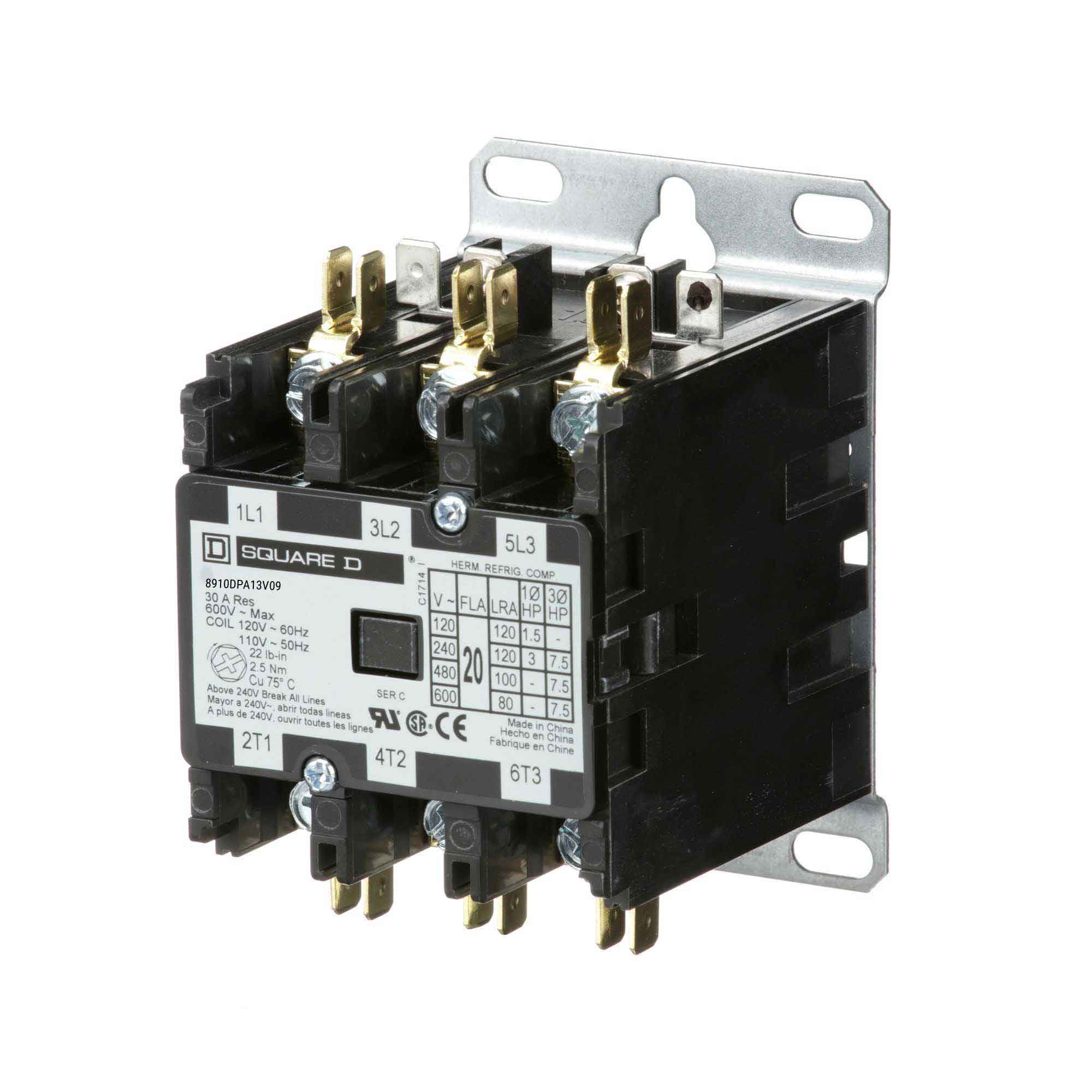 8910DPA13V09 - Square D - Definite Purpose Contactor - Image 3
