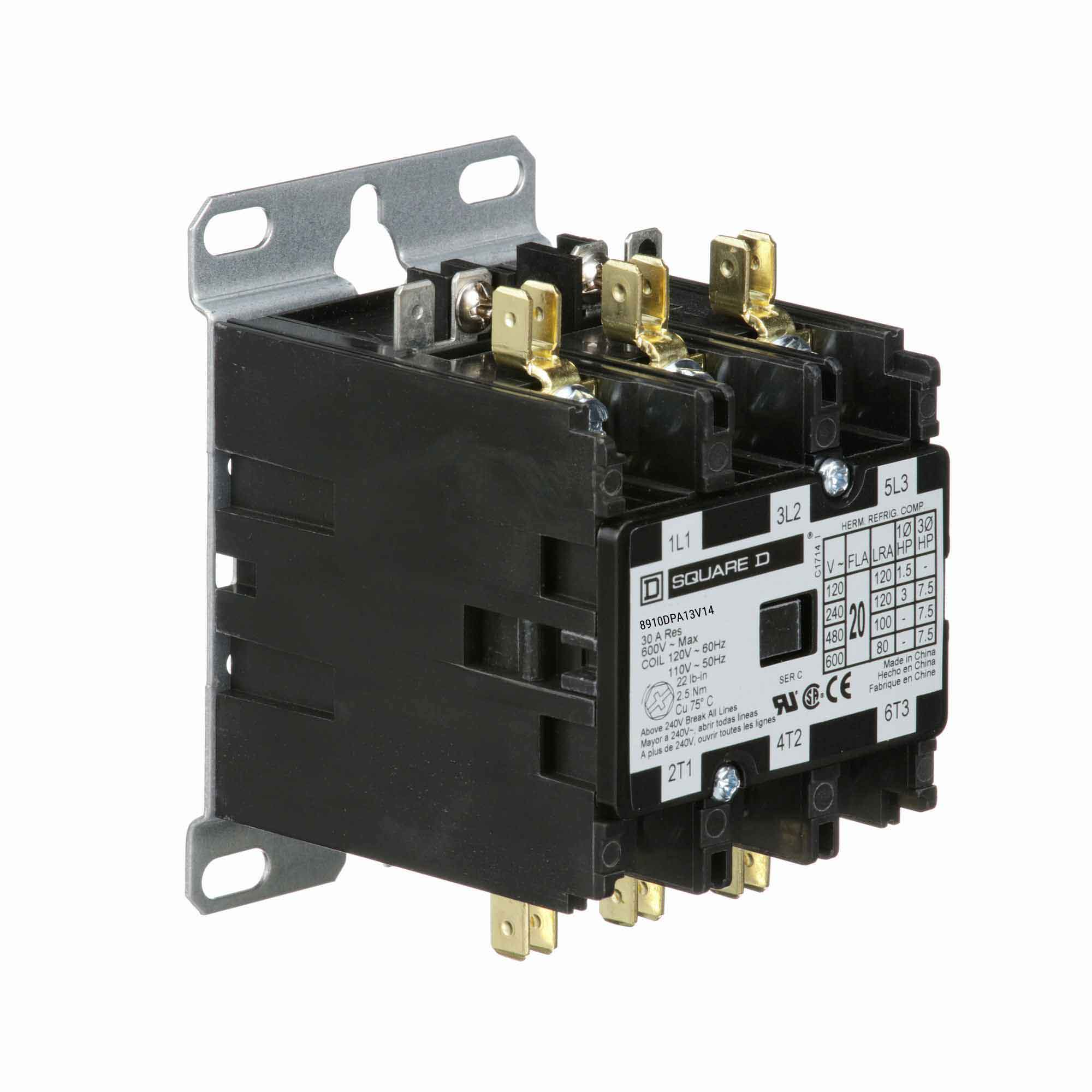 8910DPA13V14 - Square D - Definite Purpose Contactor - Image 2