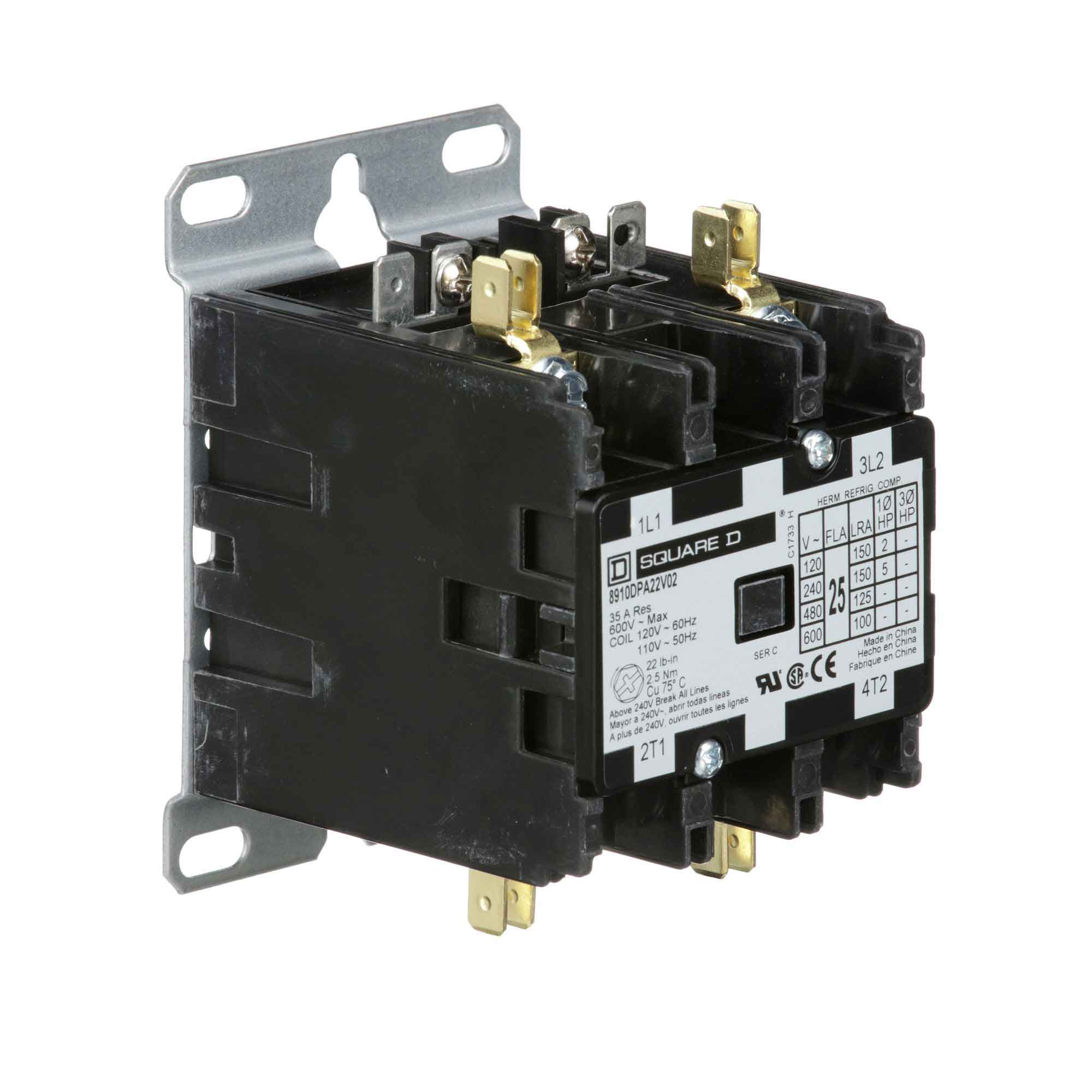 8910DPA22V02 - Square D - Definite Purpose Contactor - Image 2