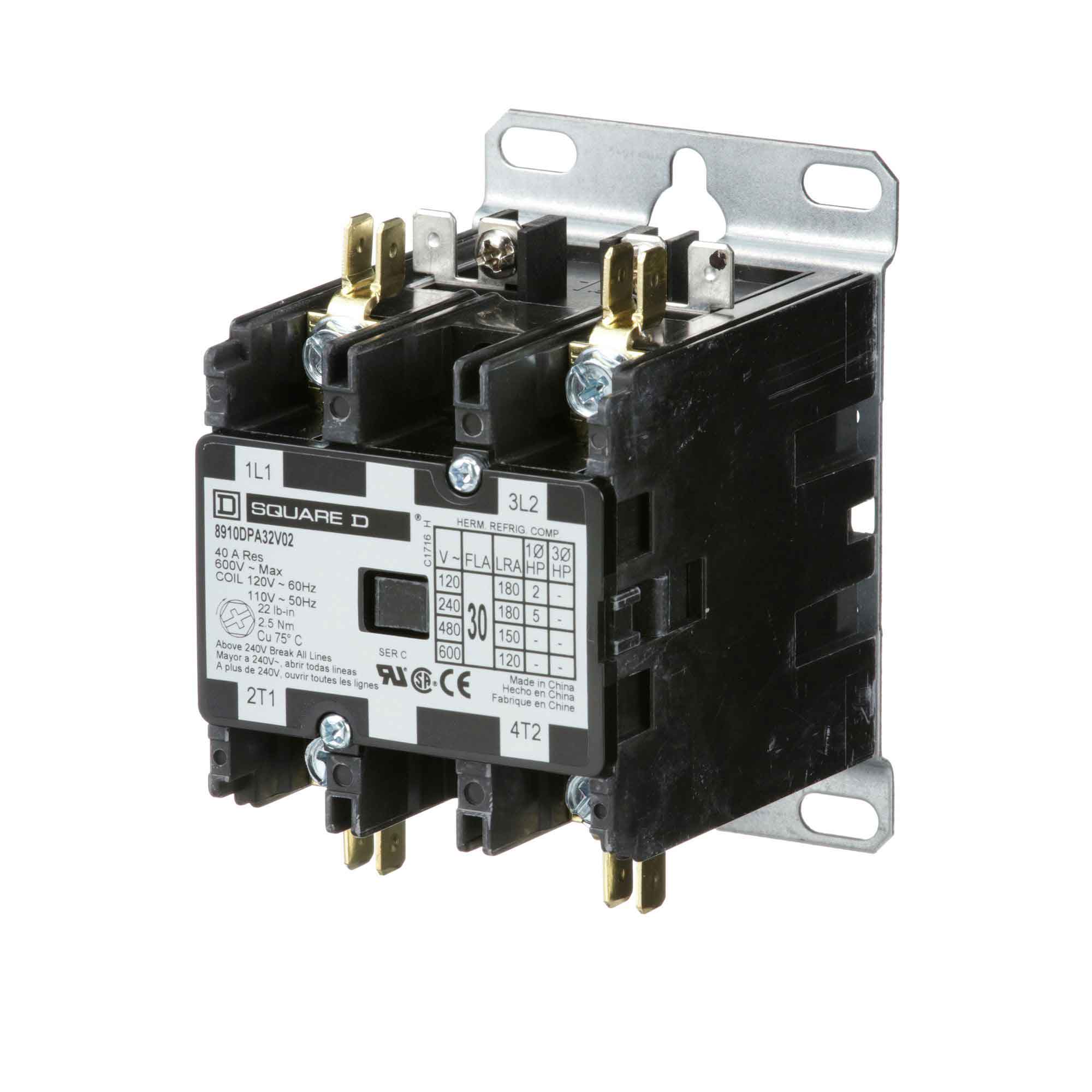 8910DPA32V02 - Square D - Definite Purpose Contactor - Image 3