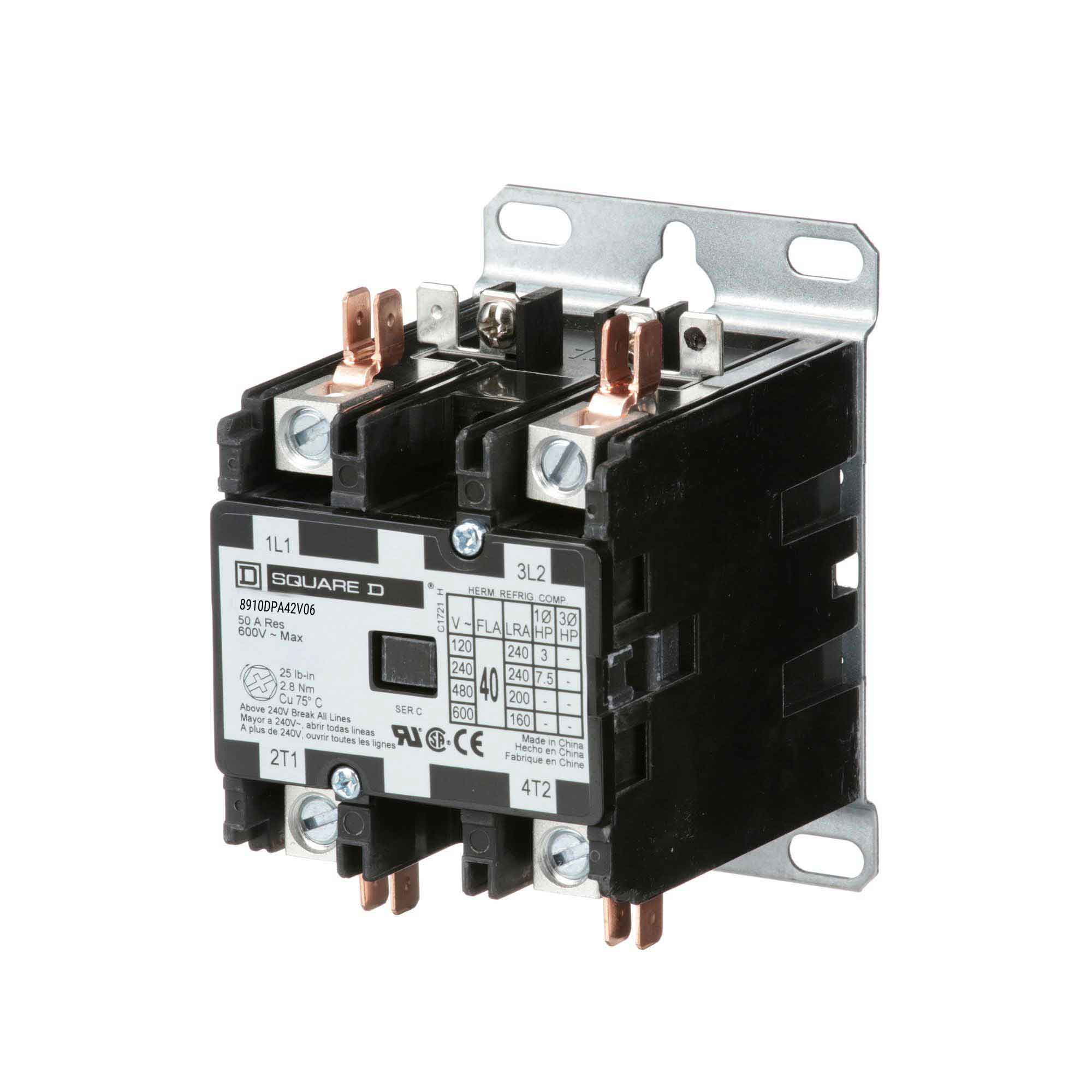 8910DPA42V06 - Square D - Definite Purpose Contactor - Image 3