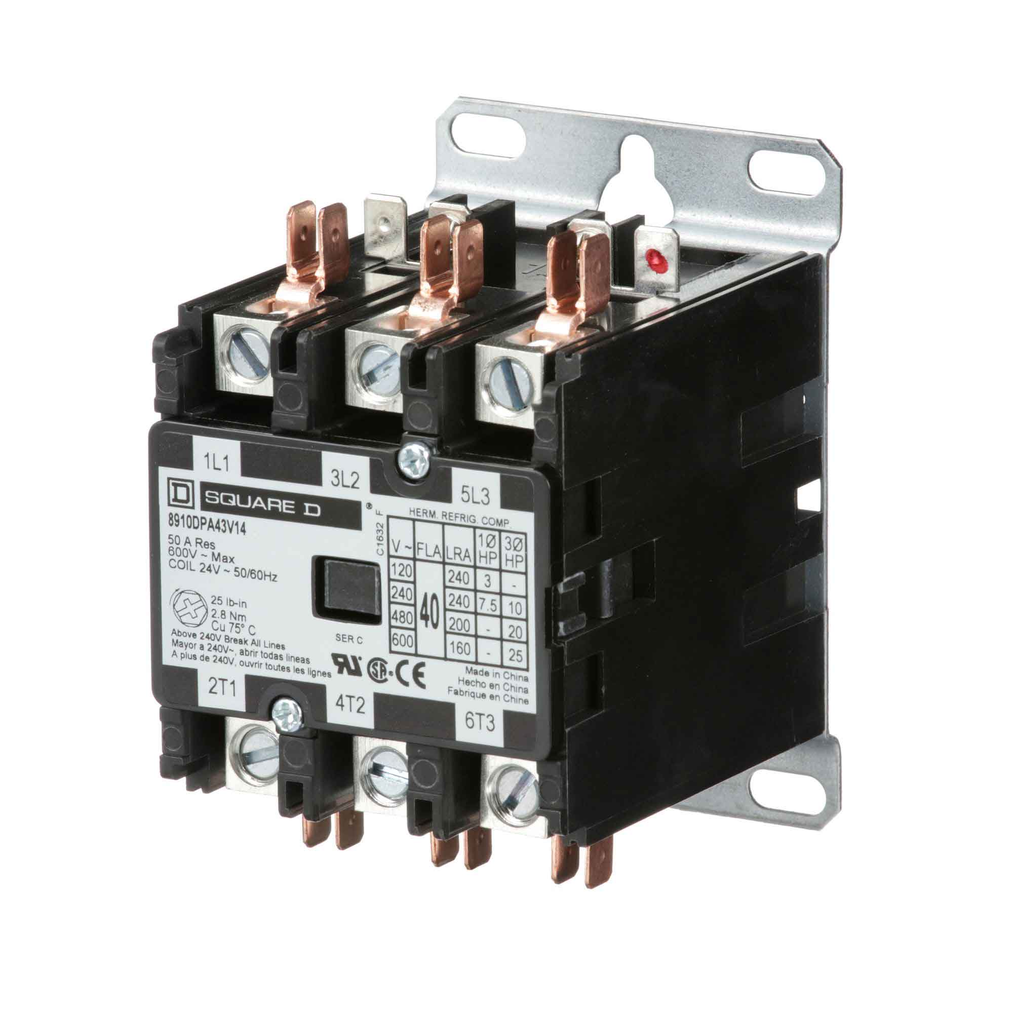 8910DPA43V14 - Square D - Definite Purpose Contactor - Image 3