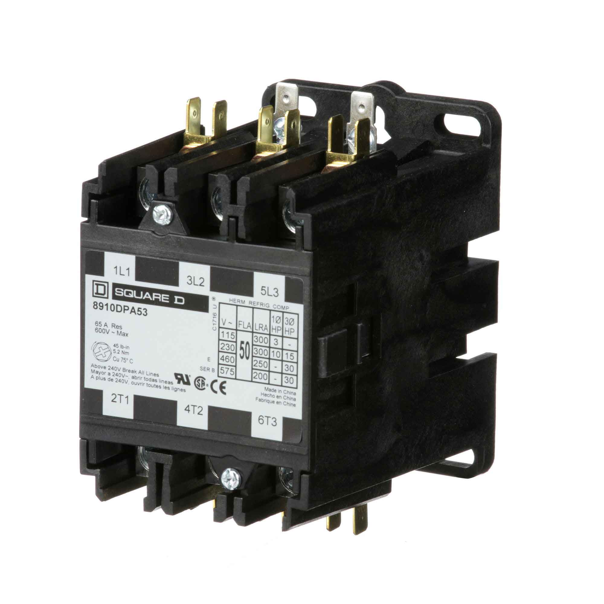 8910DPA53V14 - Square D - Definite Purpose Contactor - Image 3