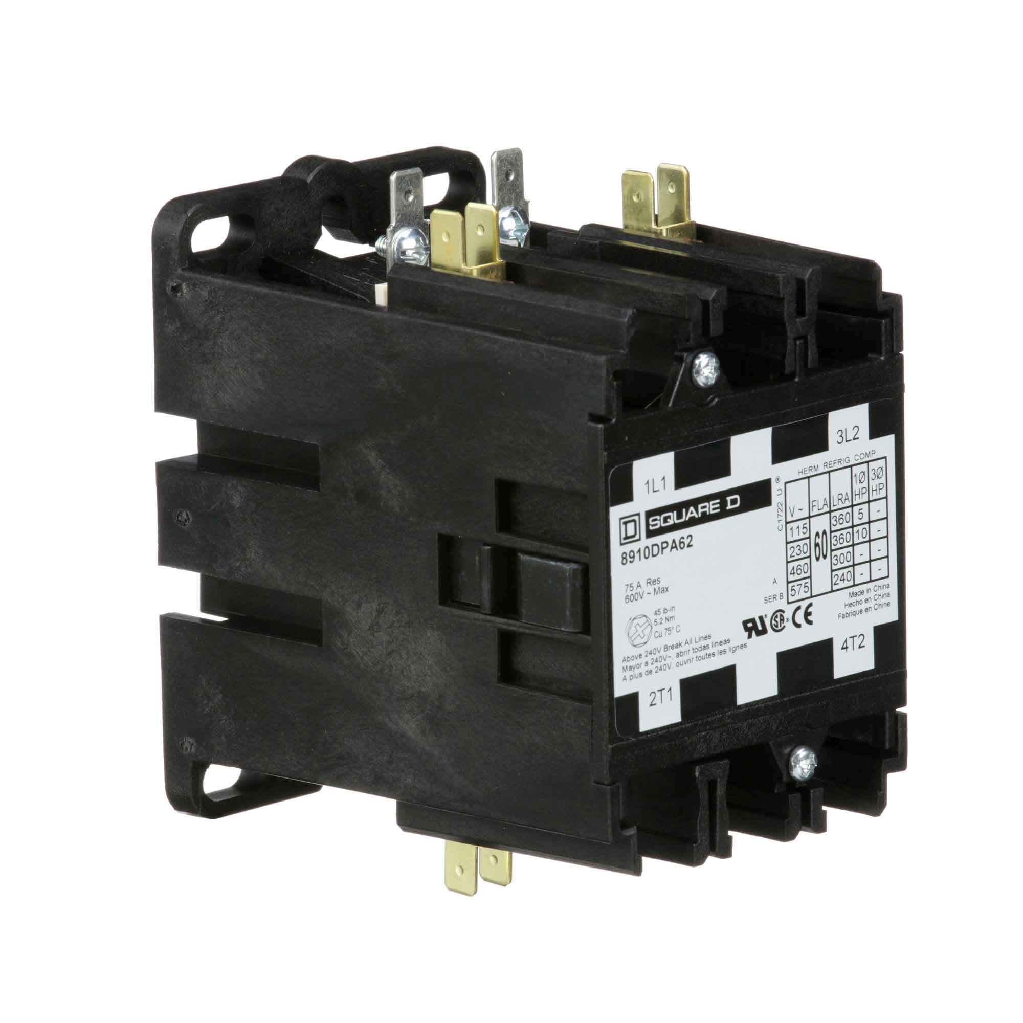 8910DPA62V09 - Square D - Definite Purpose Contactor - Image 2