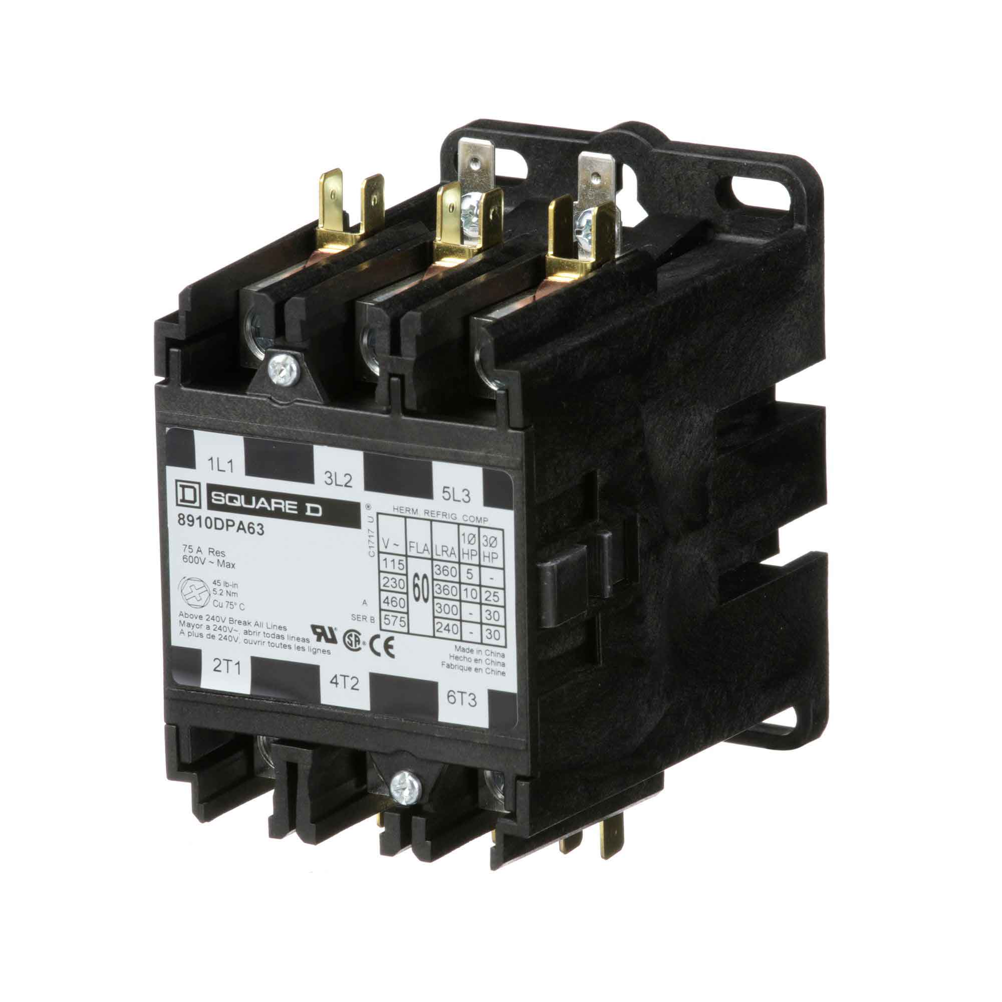 8910DPA63V06 - Square D - Definite Purpose Contactor - Image 3