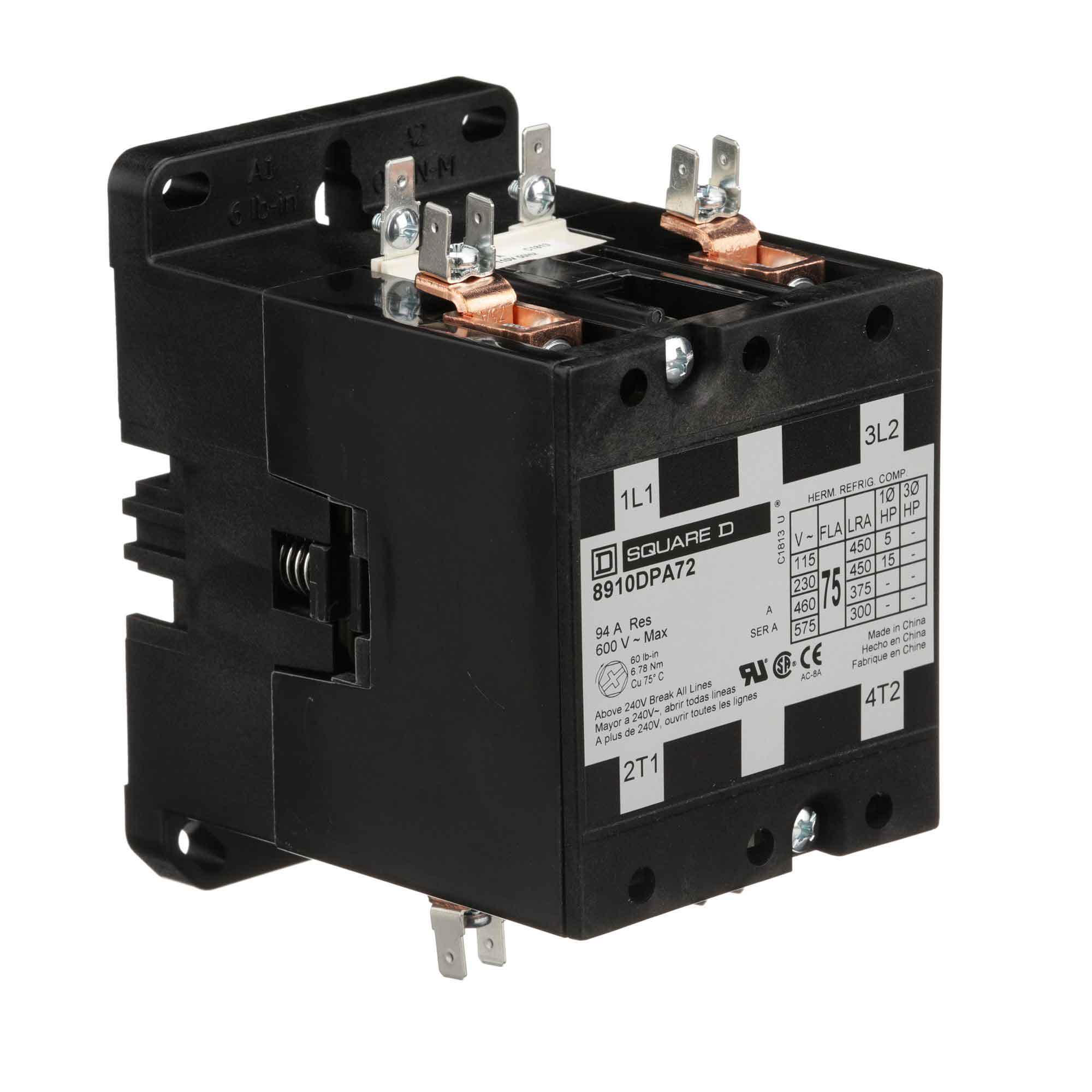 8910DPA72V09 - Square D - Definite Purpose Contactor - Image 2