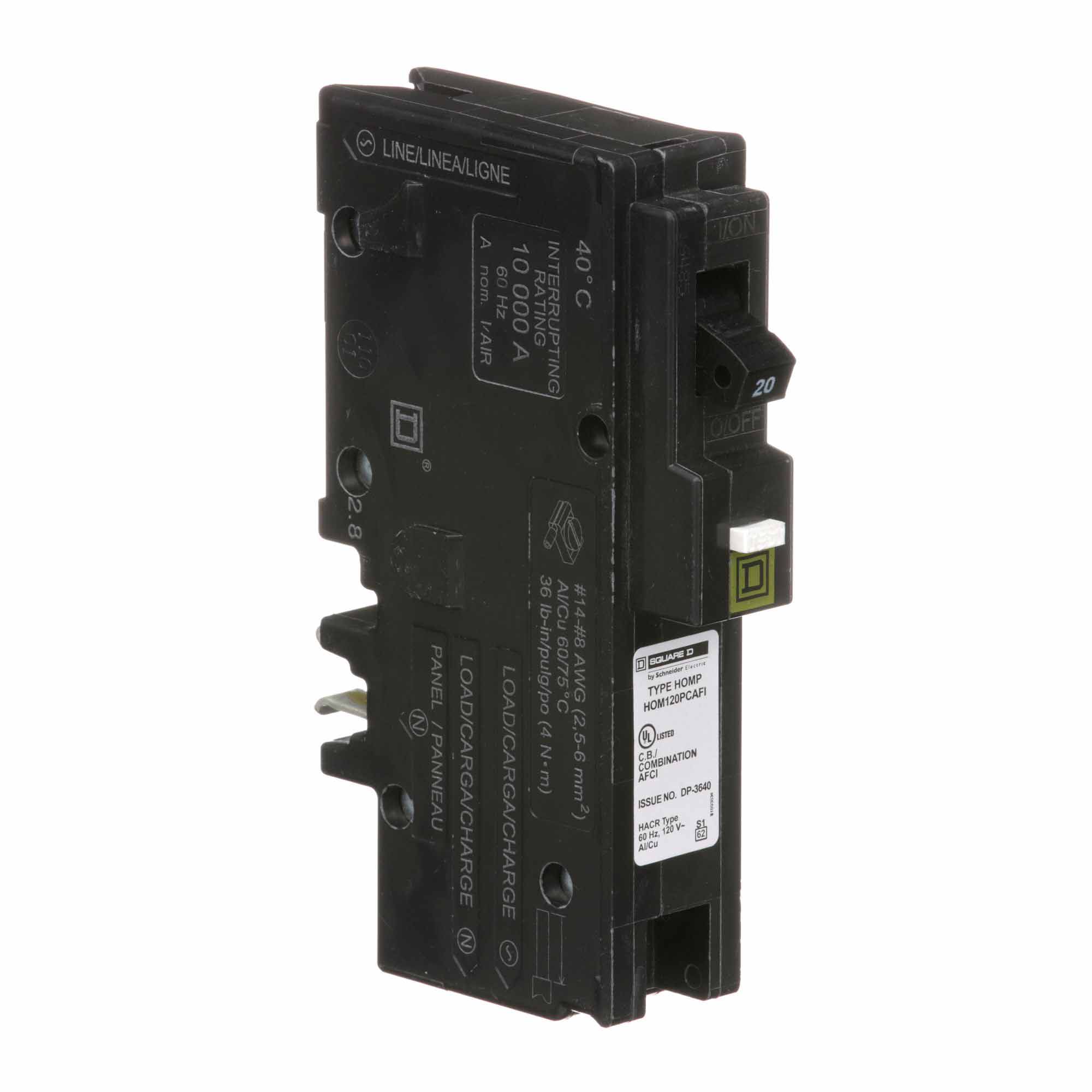 HOM120PCAFICP - Square D Homeline - Arc Fault (AFCI) Circuit Breaker - Image 2