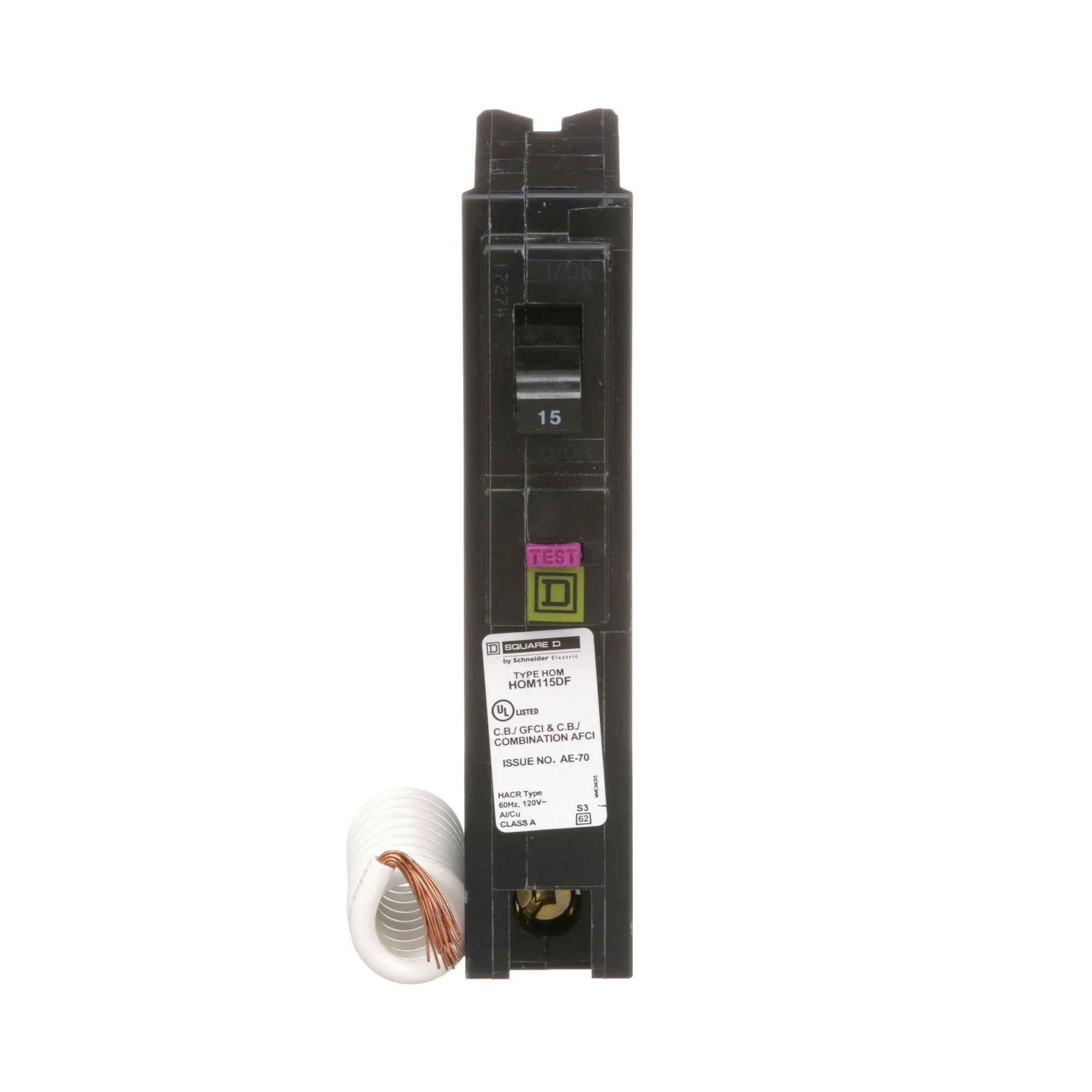 HOM115DF - Square D Homeline - Dual Function Circuit Breaker