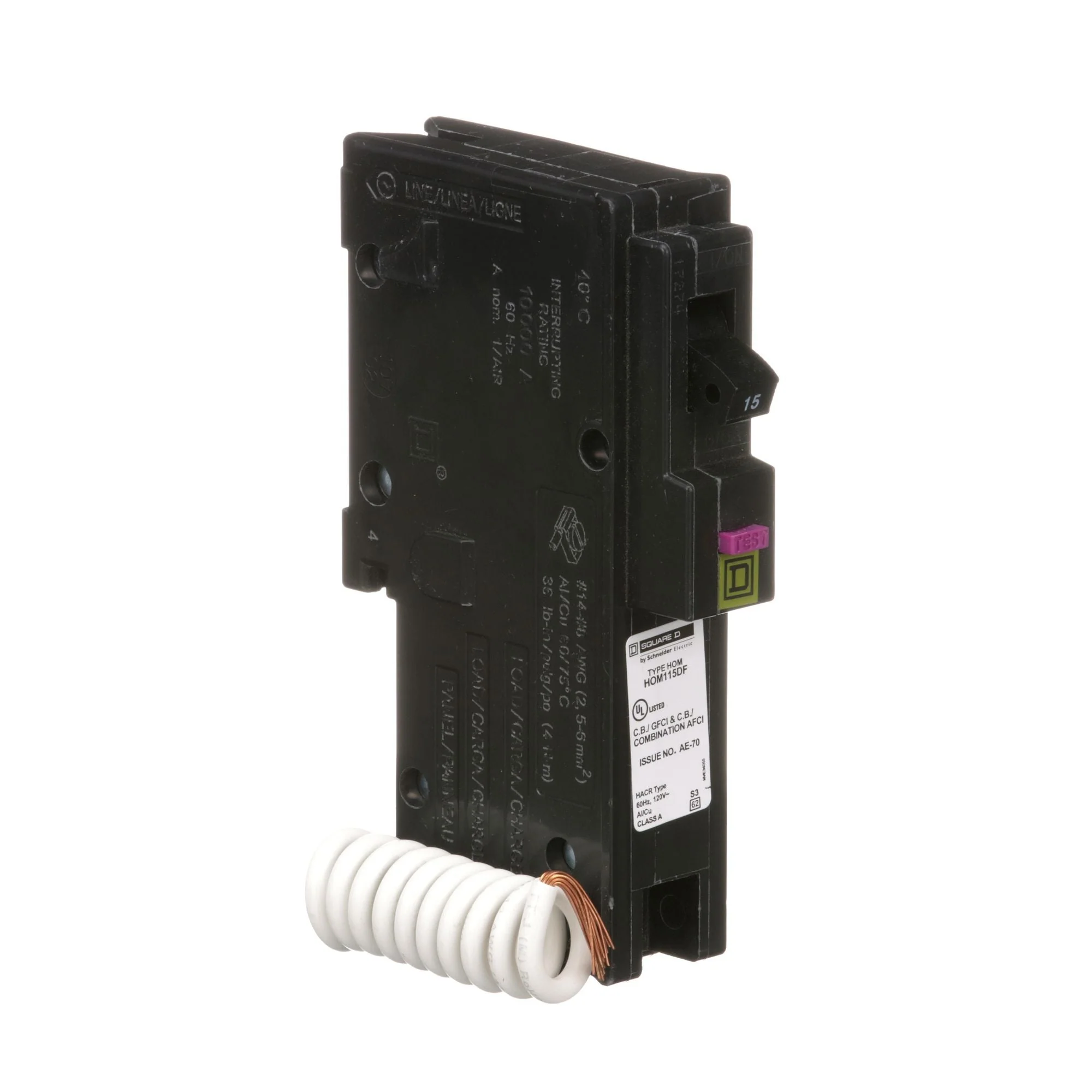 HOM115DF - Square D Homeline - Dual Function Circuit Breaker - Image 2
