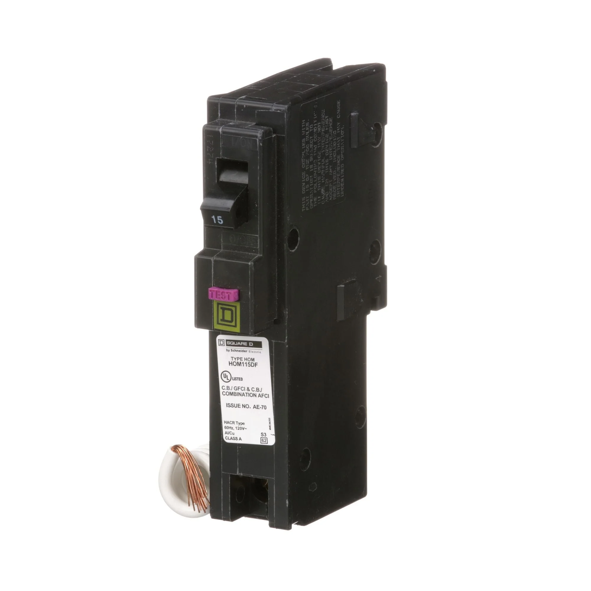 HOM115DF - Square D Homeline - Dual Function Circuit Breaker - Image 3