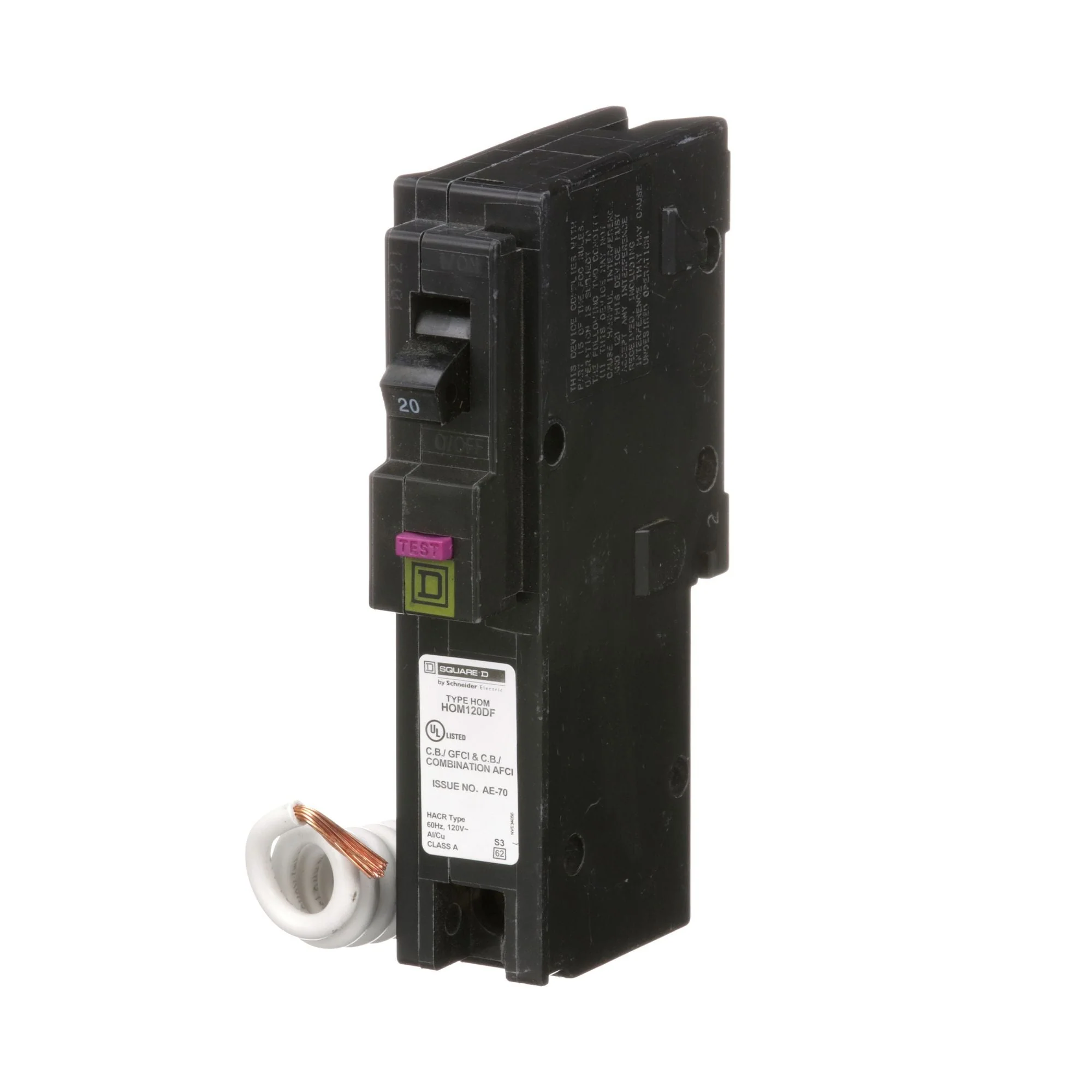 HOM120DFCP - Square D Homeline - Dual Function Circuit Breaker - Image 3