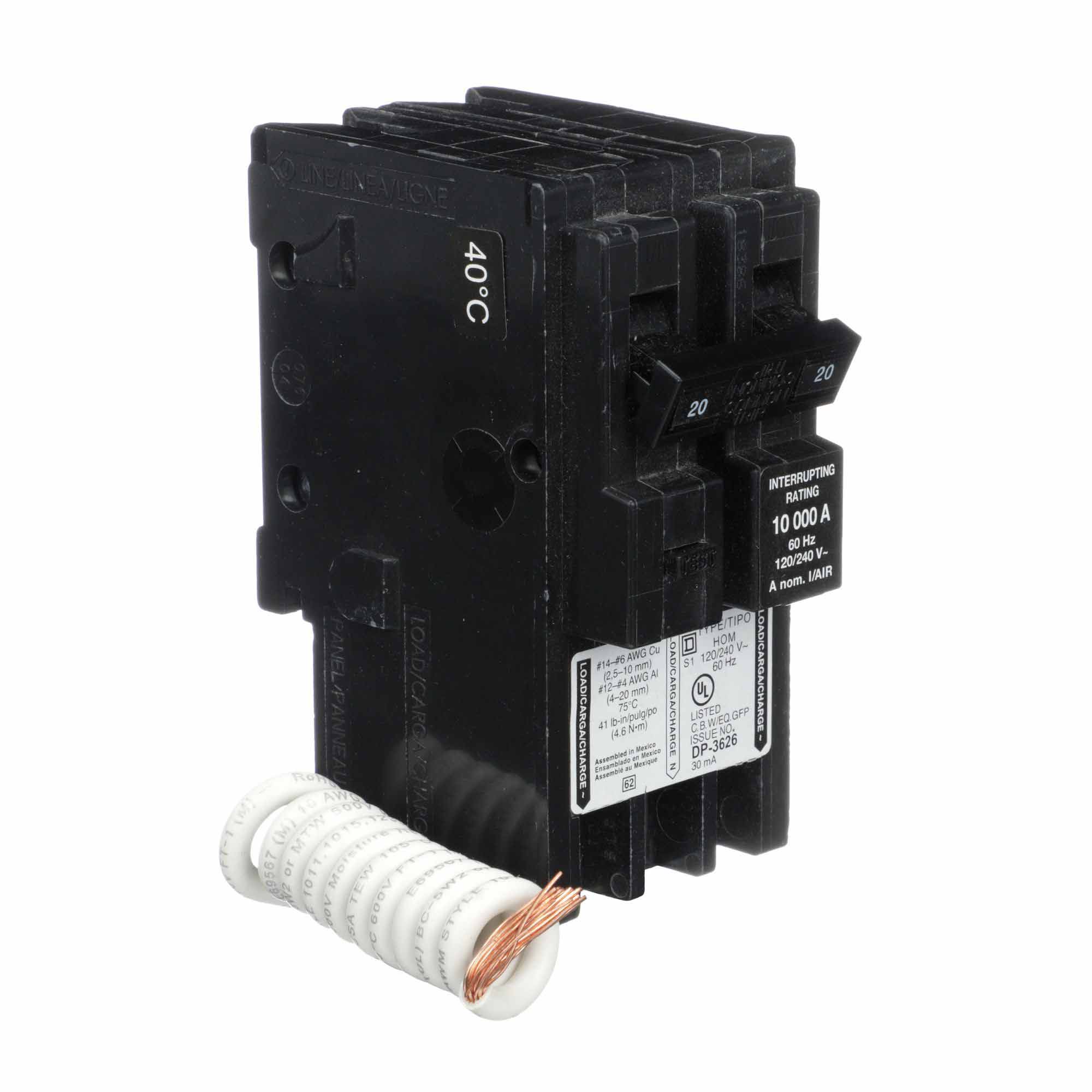 HOM220EPD - Square D Homeline - GFEP Breaker - Image 2