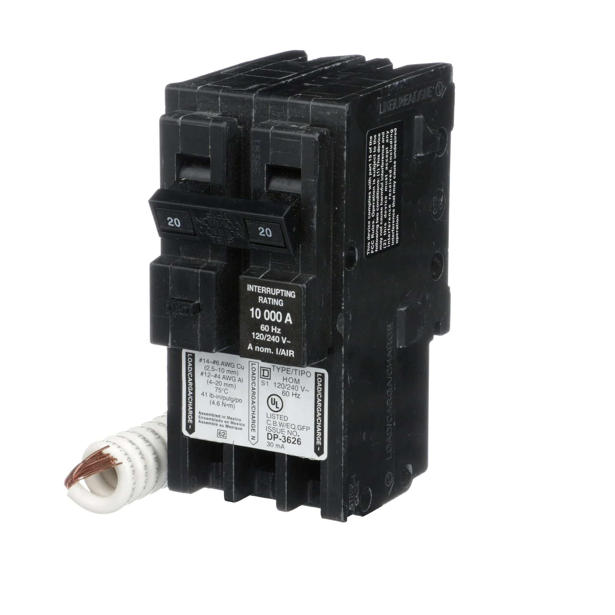 HOM220EPDCP - Square D Homeline - GFEP Breaker - Image 3
