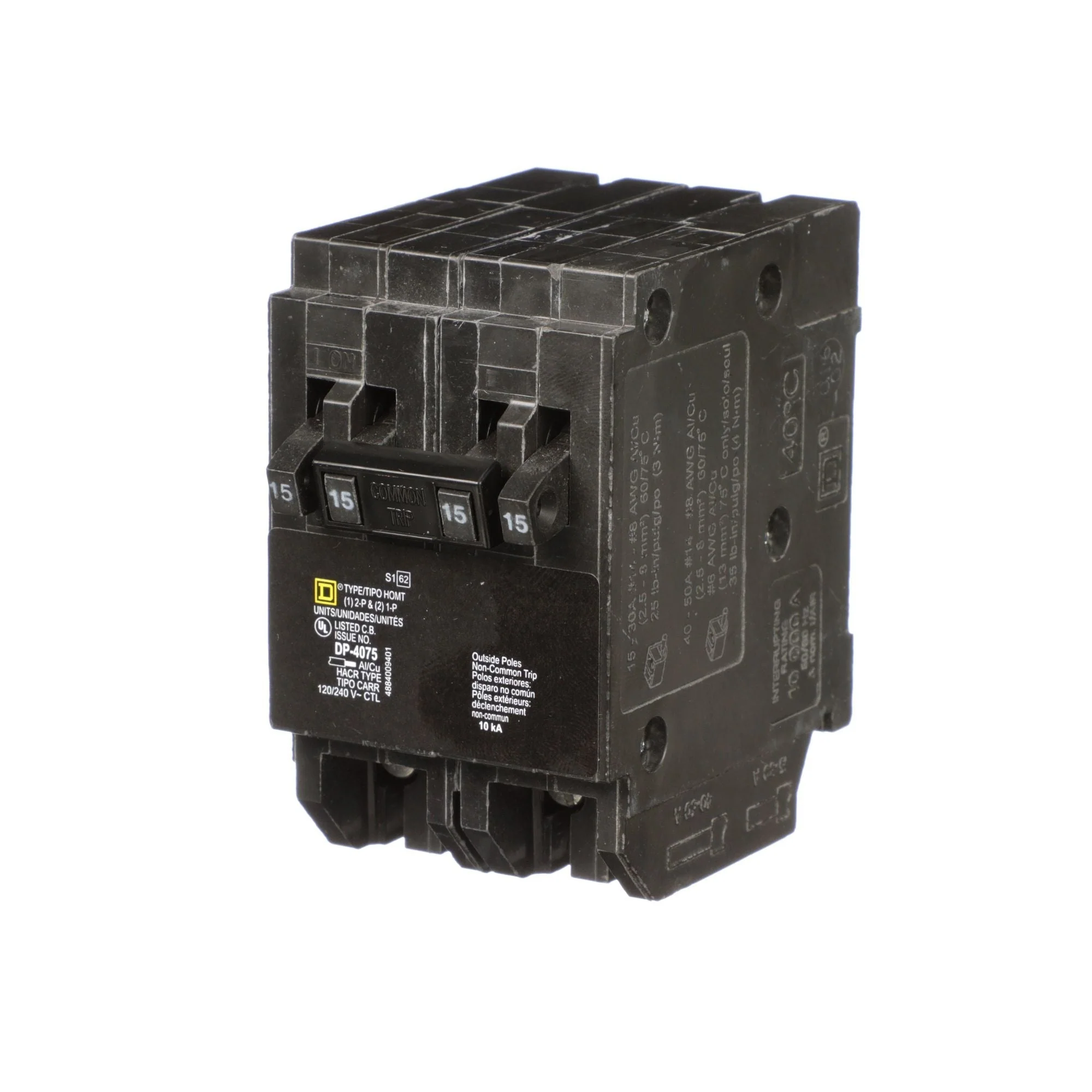 HOMT1515215 - Square D Homeline - Quad Circuit Breaker - Image 3