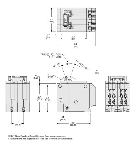 HOMT2020230CP - Square D Homeline - Quad Circuit Breaker - Image 5