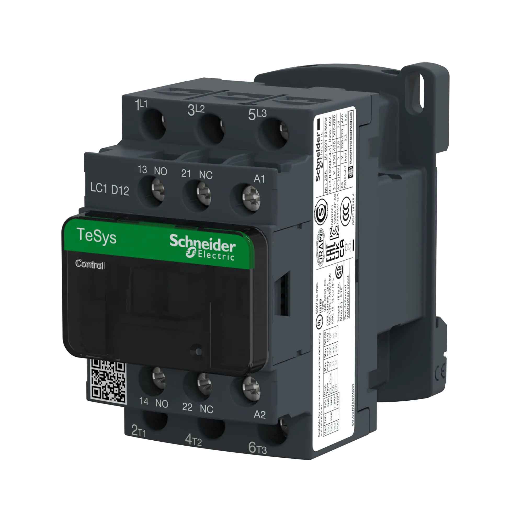 LC1D12LE7 - Square D - Magnetic Contactor - Image 3