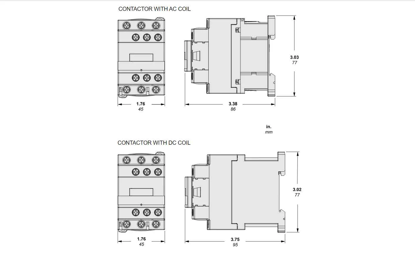 LC1D12U7 - Square D - Magnetic Contactor - Image 5