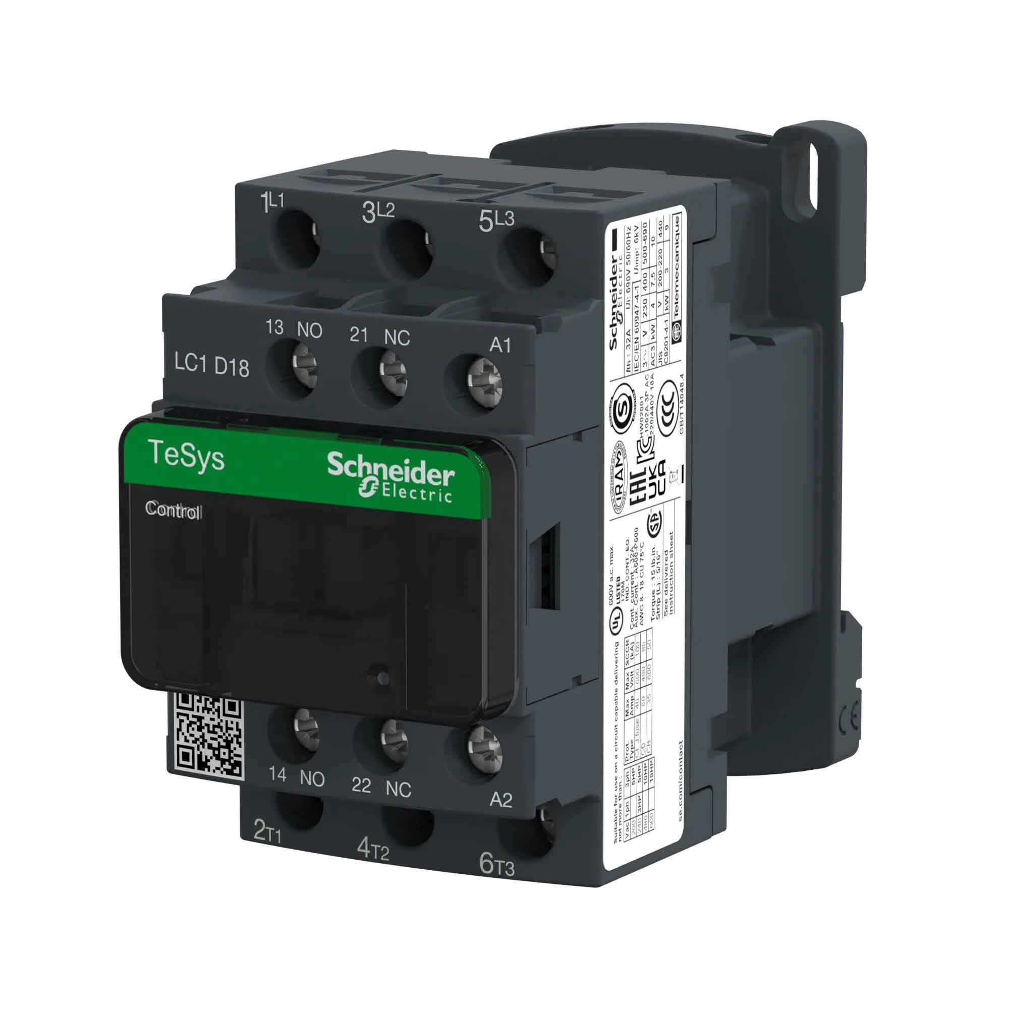 LC1D18B7 - Square D - Magnetic Contactor - Image 3
