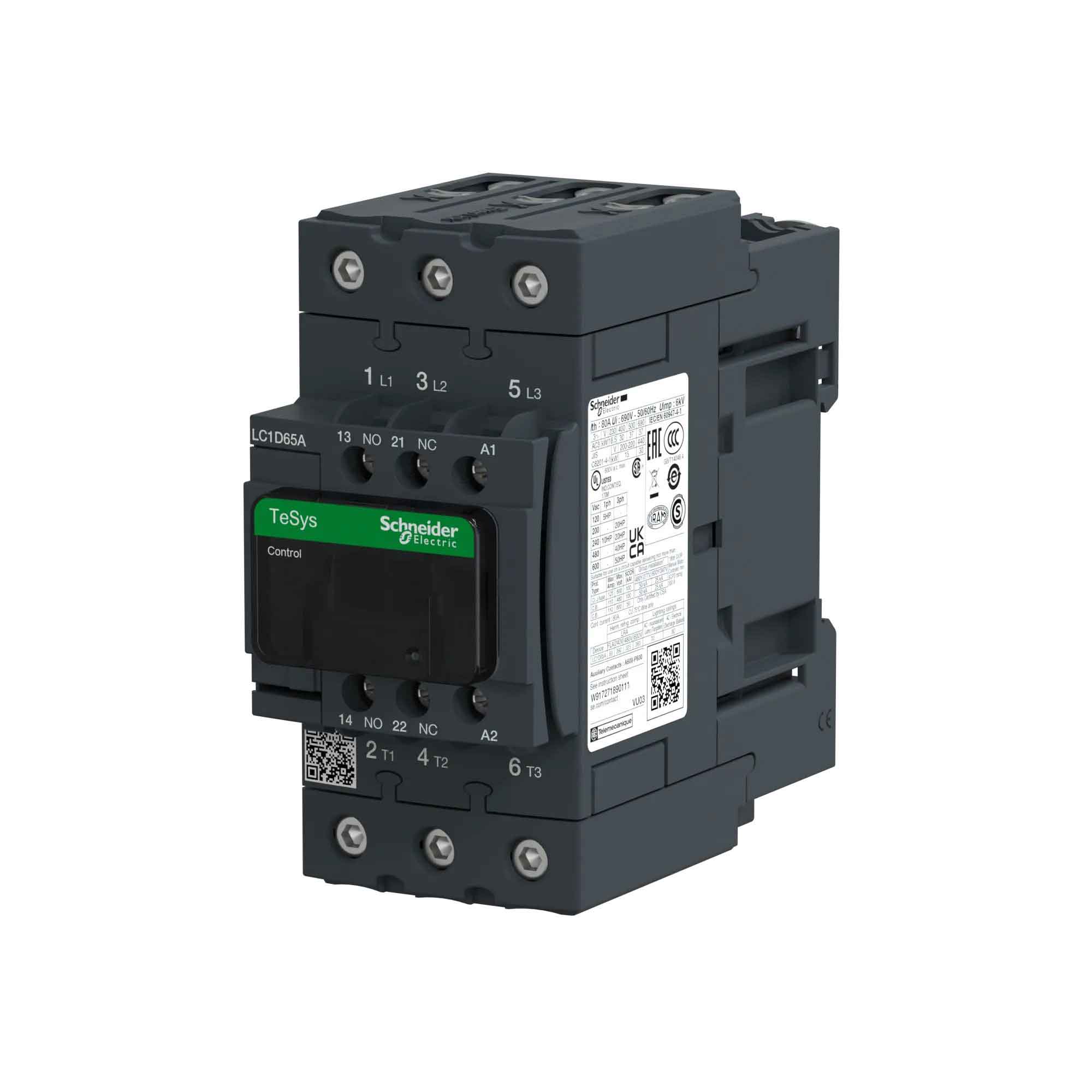 LC1D65AB7 - Square D - Magnetic Contactor - Image 3