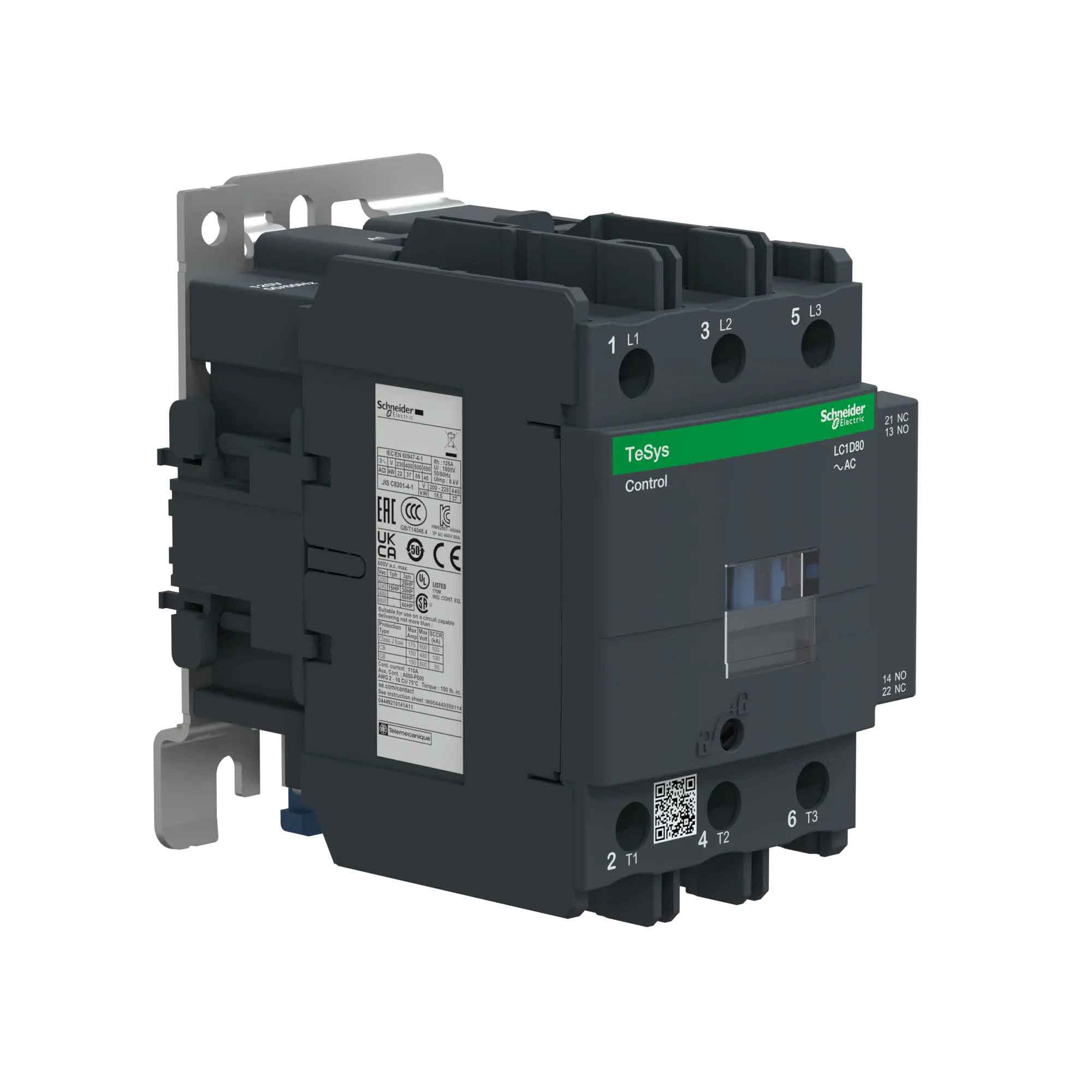 LC1D80G7 - Square D - Magnetic Contactor - Image 2