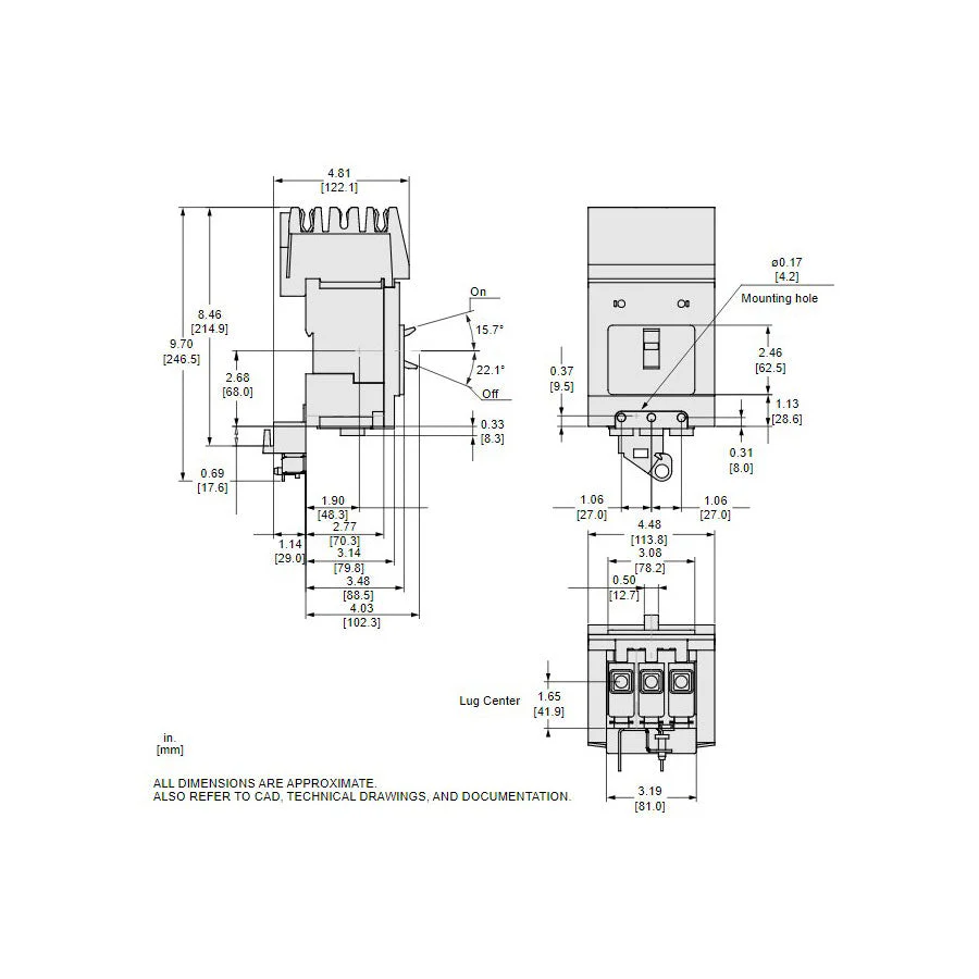 BDA36050 - Square D - Molded Case Circuit Breaker - Image 5