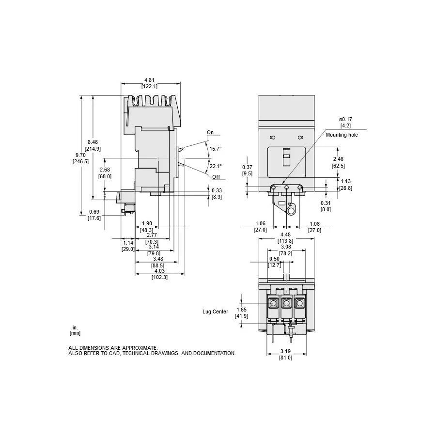 BGA36070 - Square D - Molded Case Circuit Breaker - Image 5