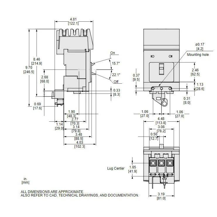 BGA36125 - Square D - Molded Case Circuit Breaker - Image 5