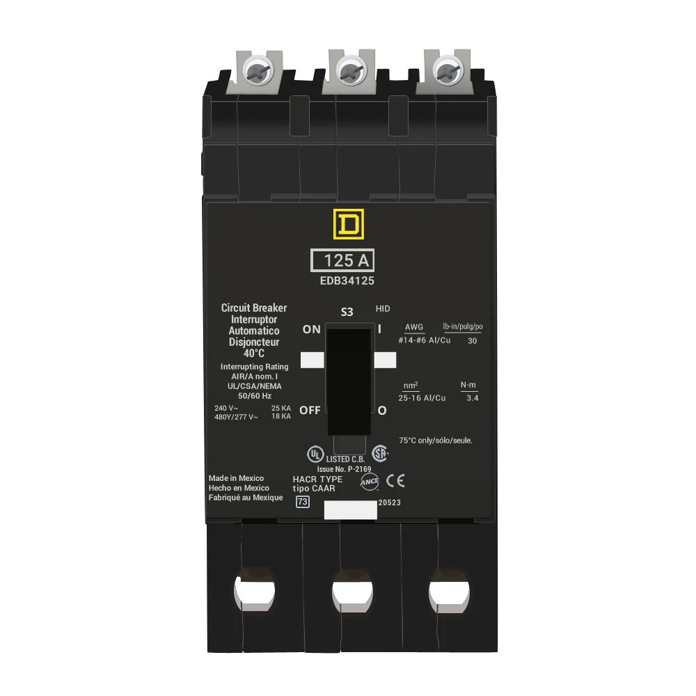 EDB34125 - Square D - Molded Case Circuit Breaker