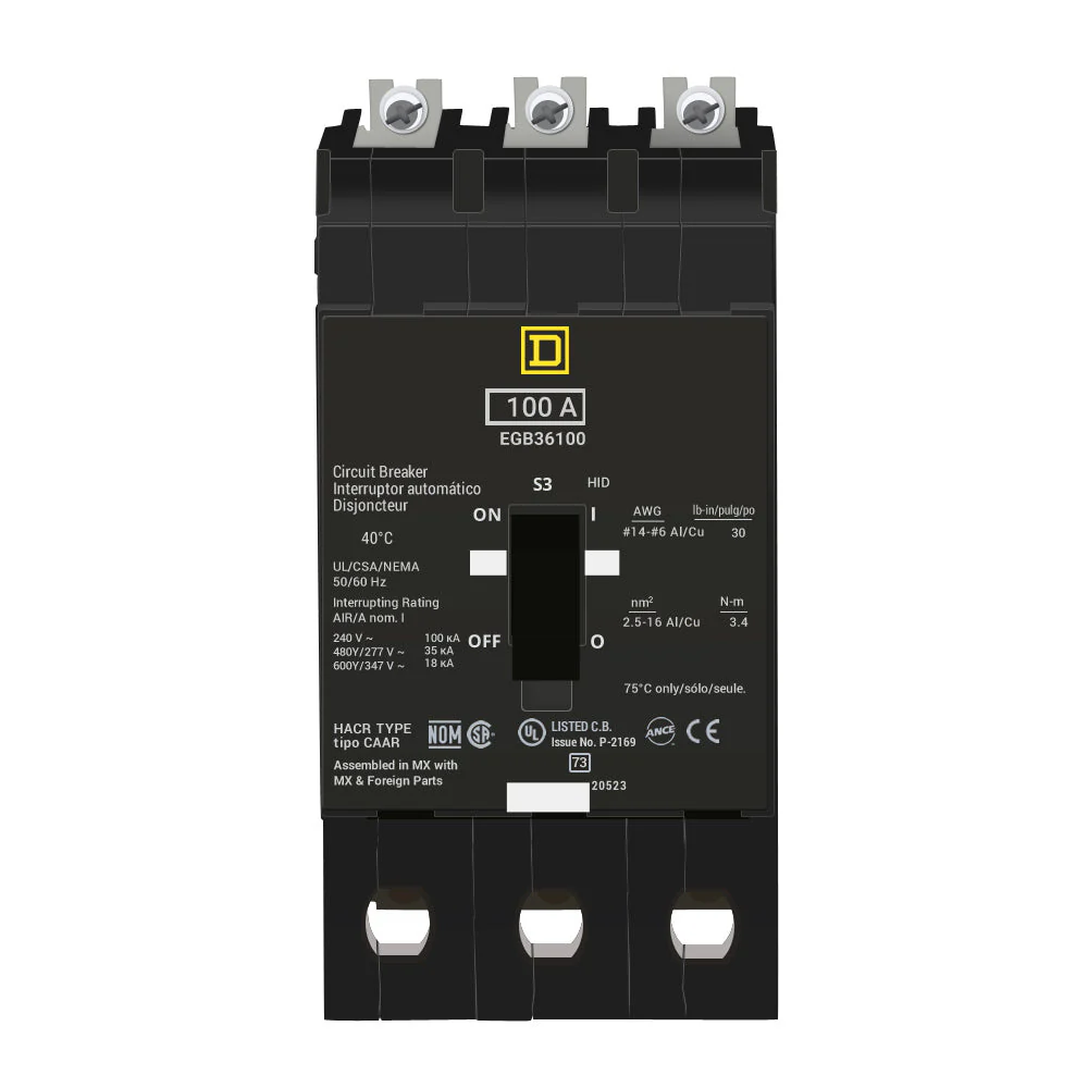 EGB36100 - Square D - Molded Case Circuit Breaker