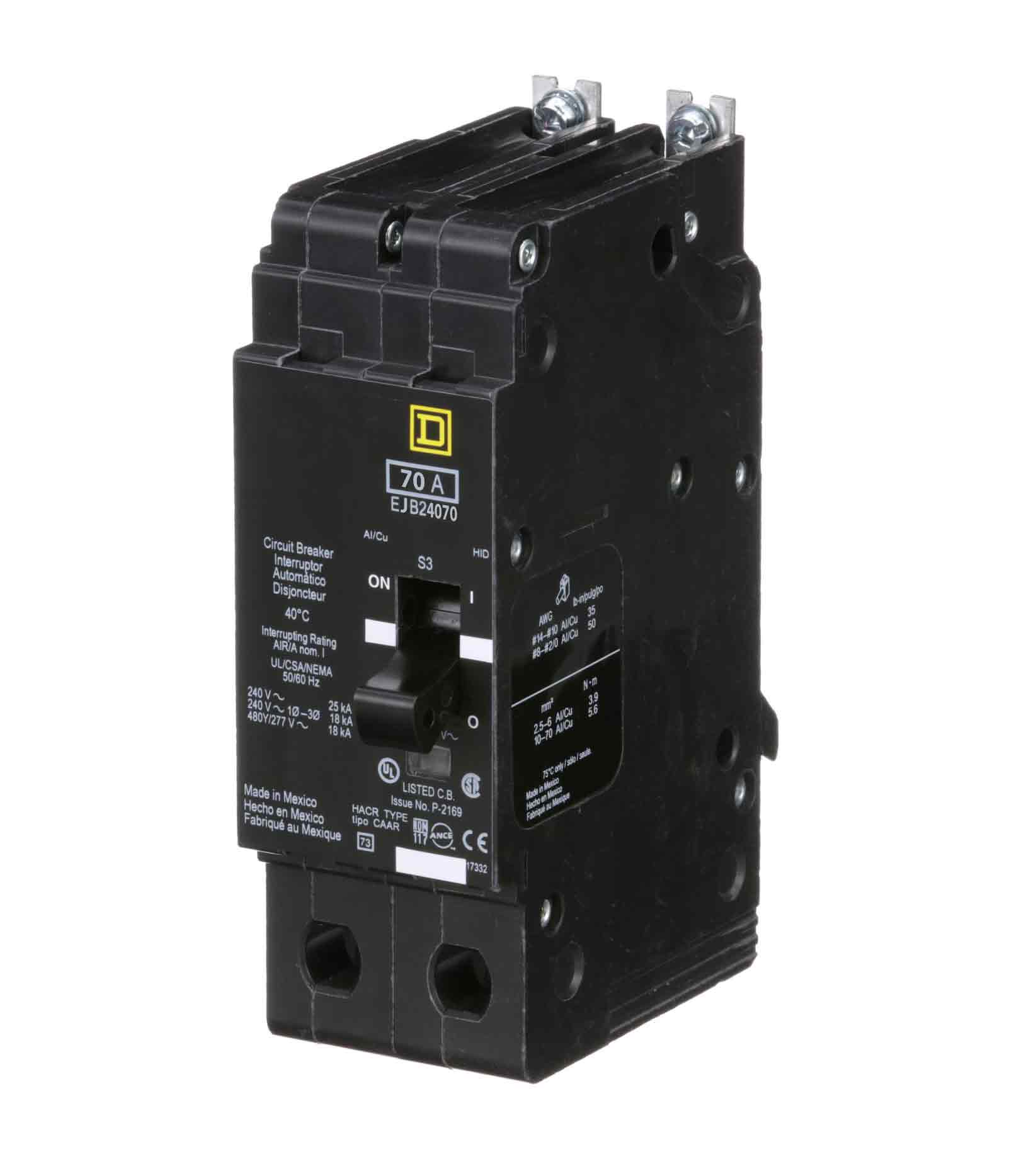 EJB24070 - Square D - Molded Case Circuit Breaker - Image 2