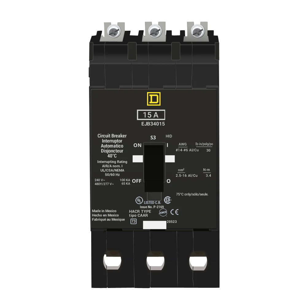 EJB34015 - Square D - Molded Case Circuit Breaker