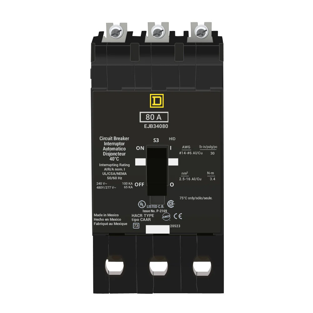 EJB34080 - Square D - Molded Case Circuit Breaker