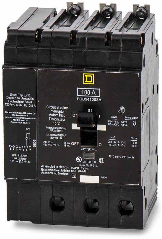 EJB36100SA - Square D - Molded Case Circuit Breaker
