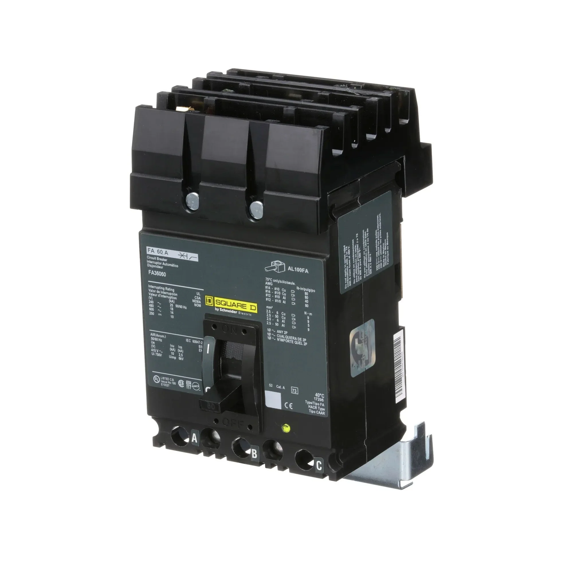 FA36060 - Square D - Molded Case Circuit Breaker - Image 3